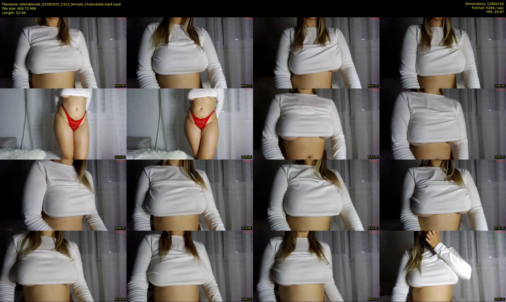 tateisblonde — 53 minute Chaturbate female cam show recording, 720p, Sep 1, 2025