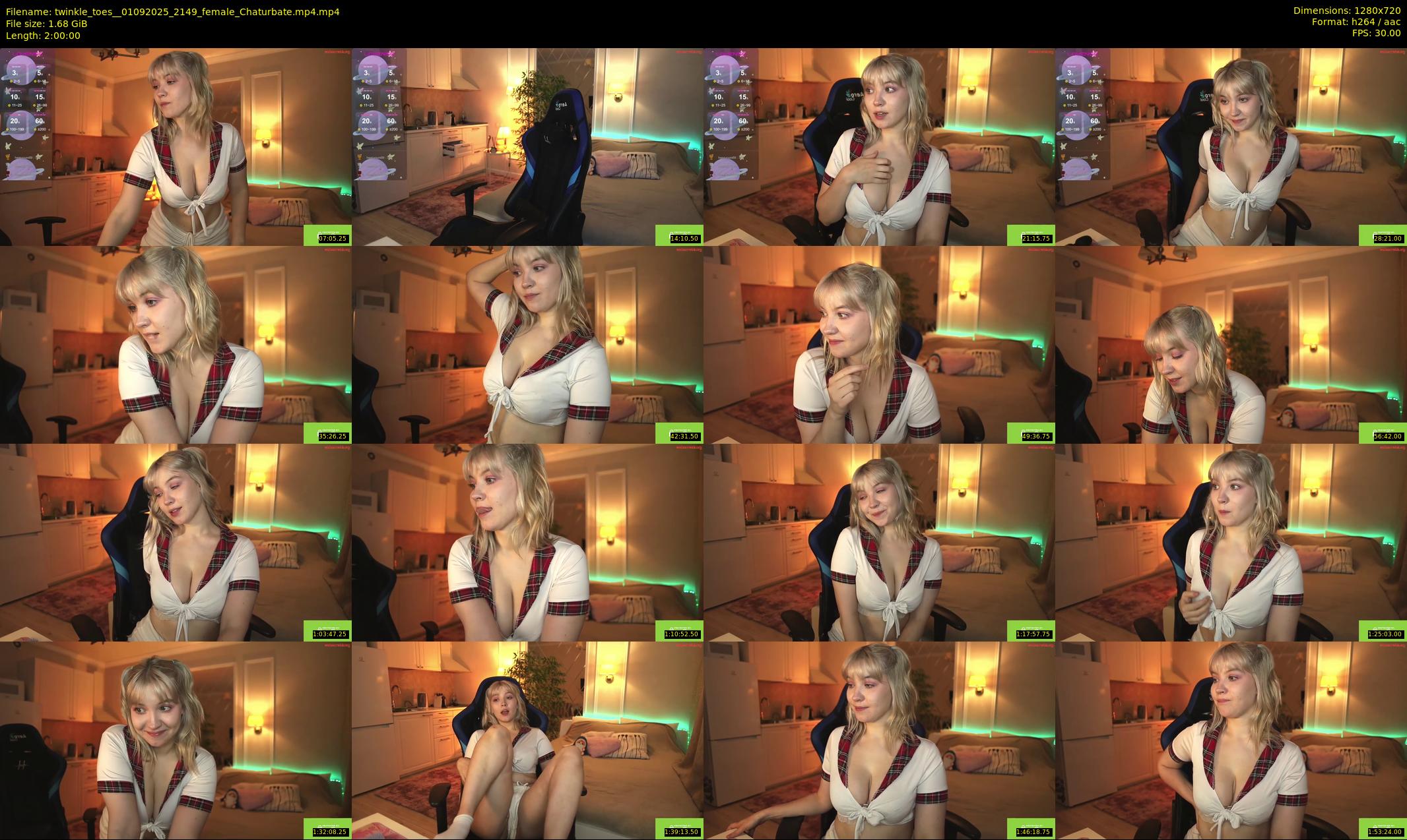 twinkle_toes_ — 120 minute Chaturbate female cam show recording, 720p, Sep 1, 2025