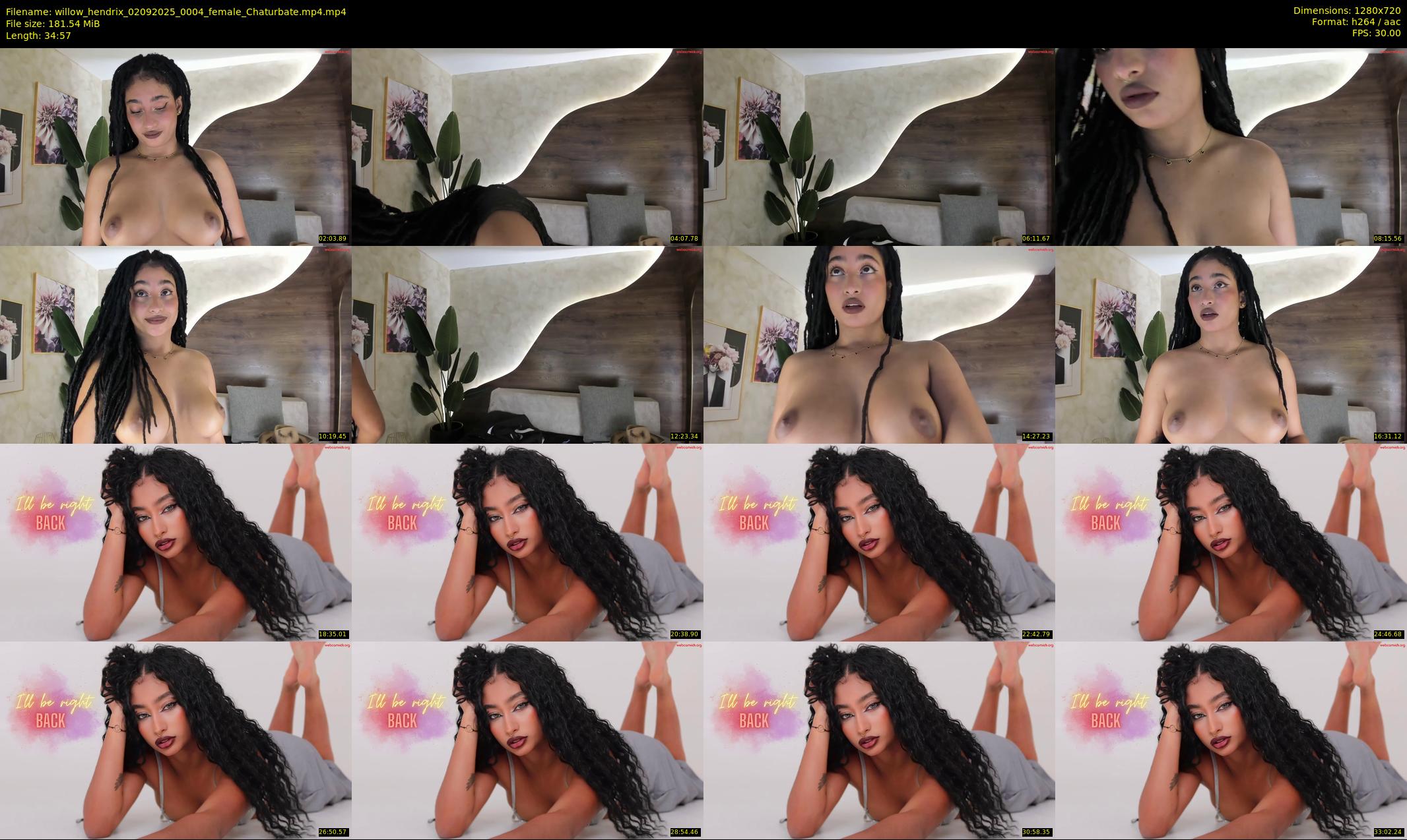 willow_hendrix — 35 minute Chaturbate female cam show recording, 720p, Sep 2, 2025