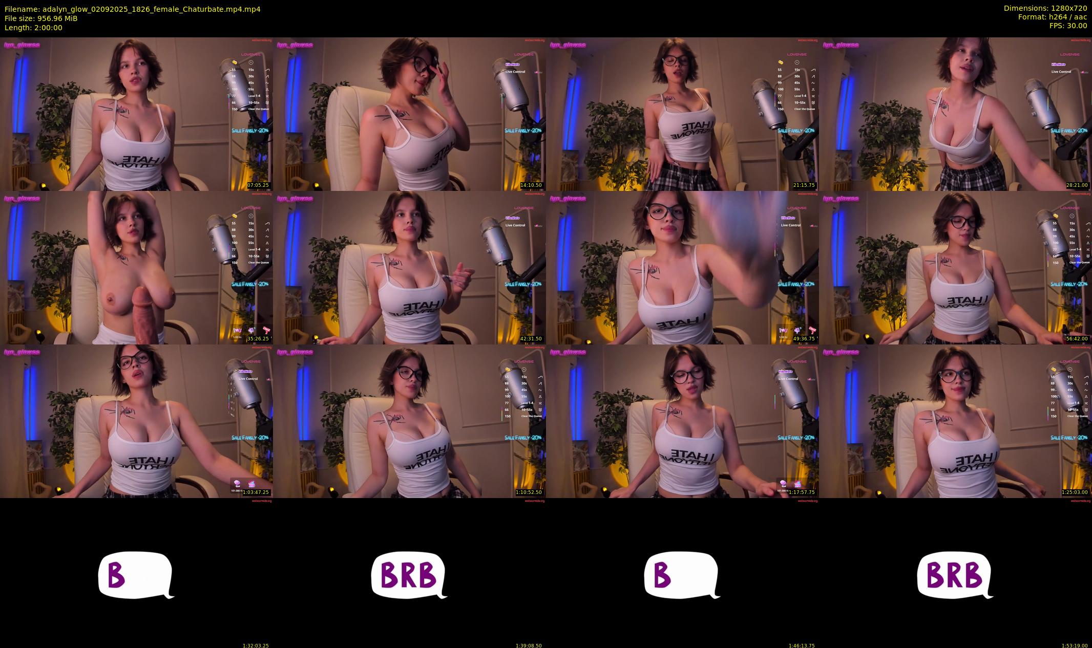 adalyn_glow — 120 minute Chaturbate female cam show recording, 720p, Sep 2, 2025
