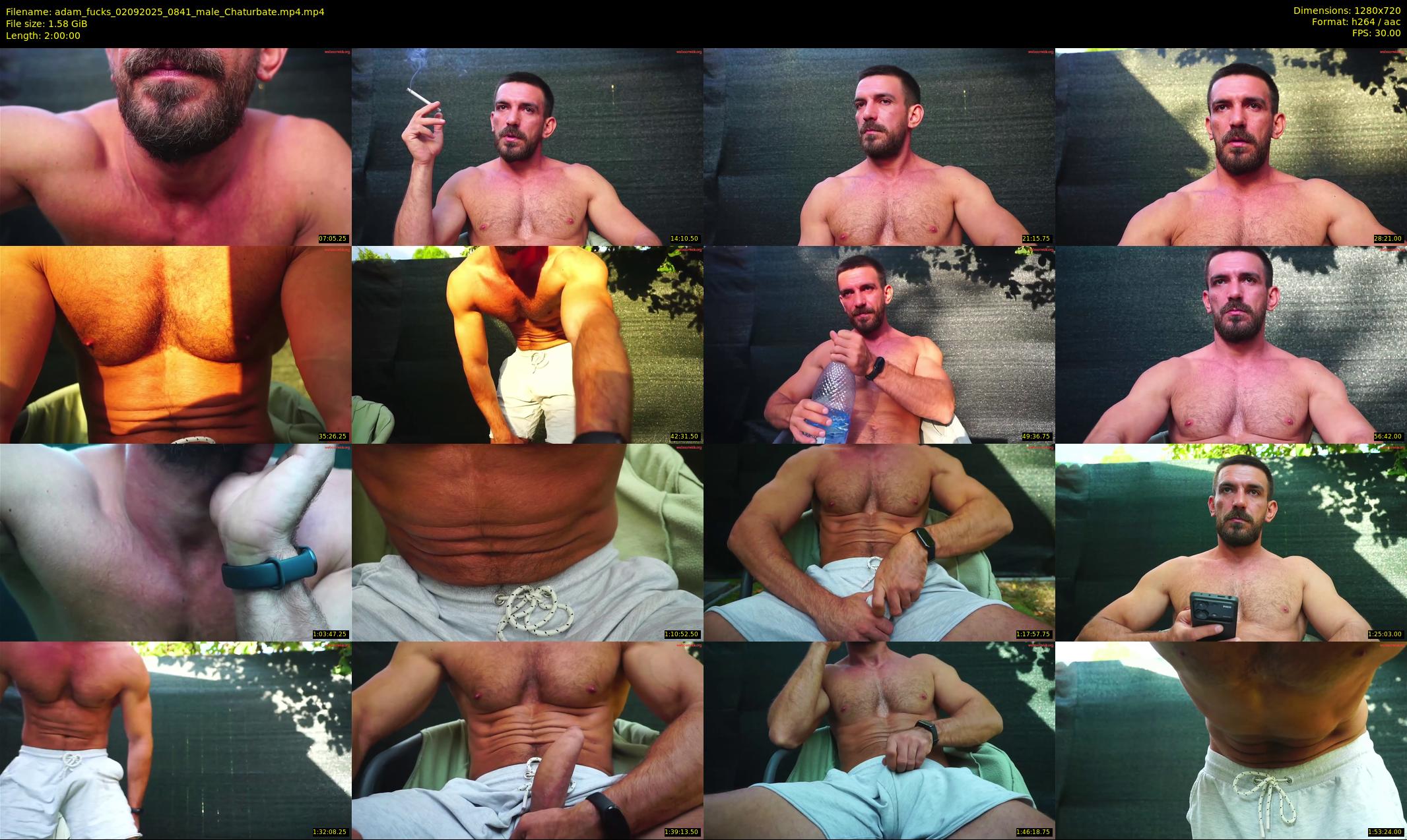 adam_fucks — 120 minute Chaturbate male cam show recording, 720p, Sep 2, 2025