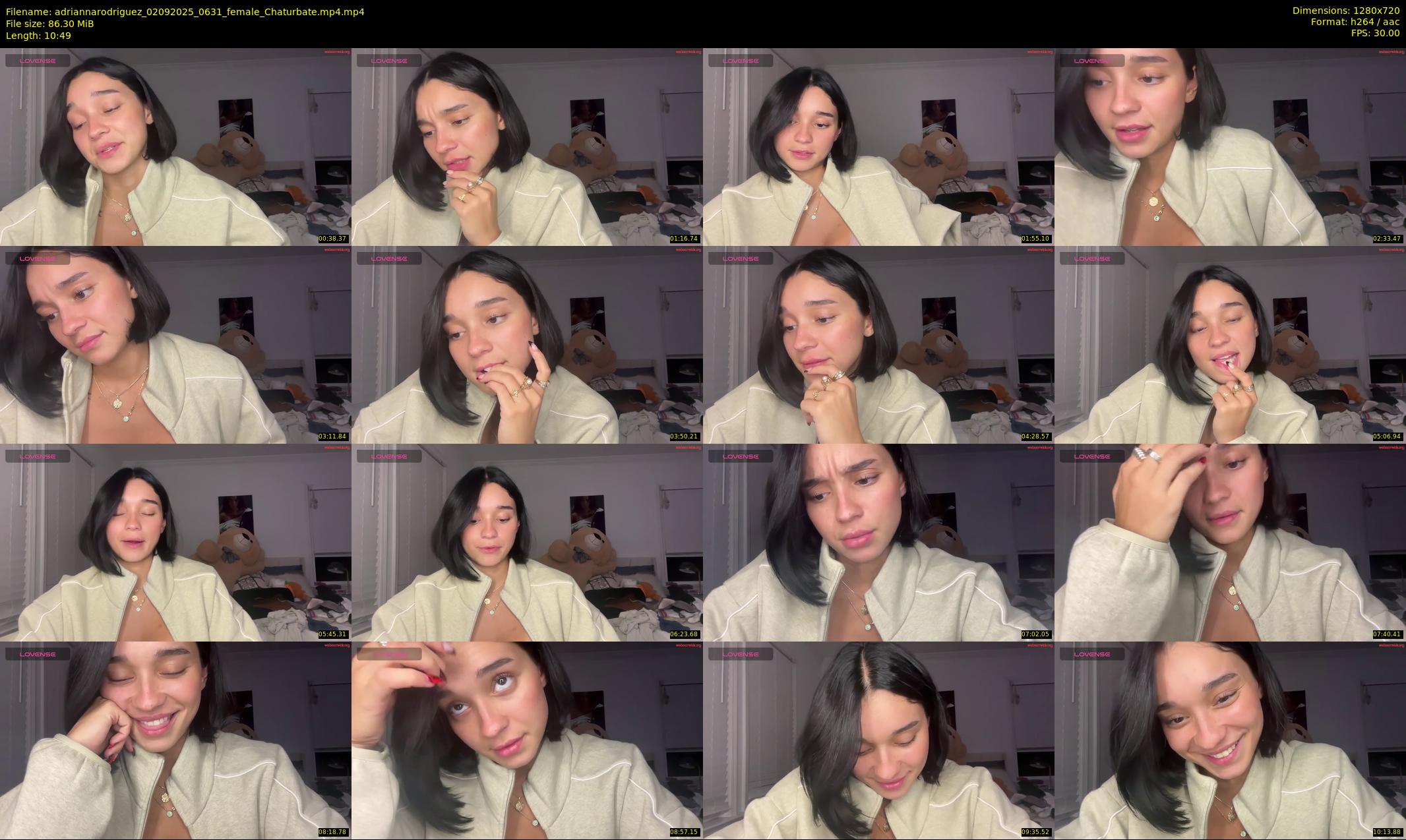 adriannarodriguez — 11 minute Chaturbate female cam show recording, 720p, Sep 2, 2025