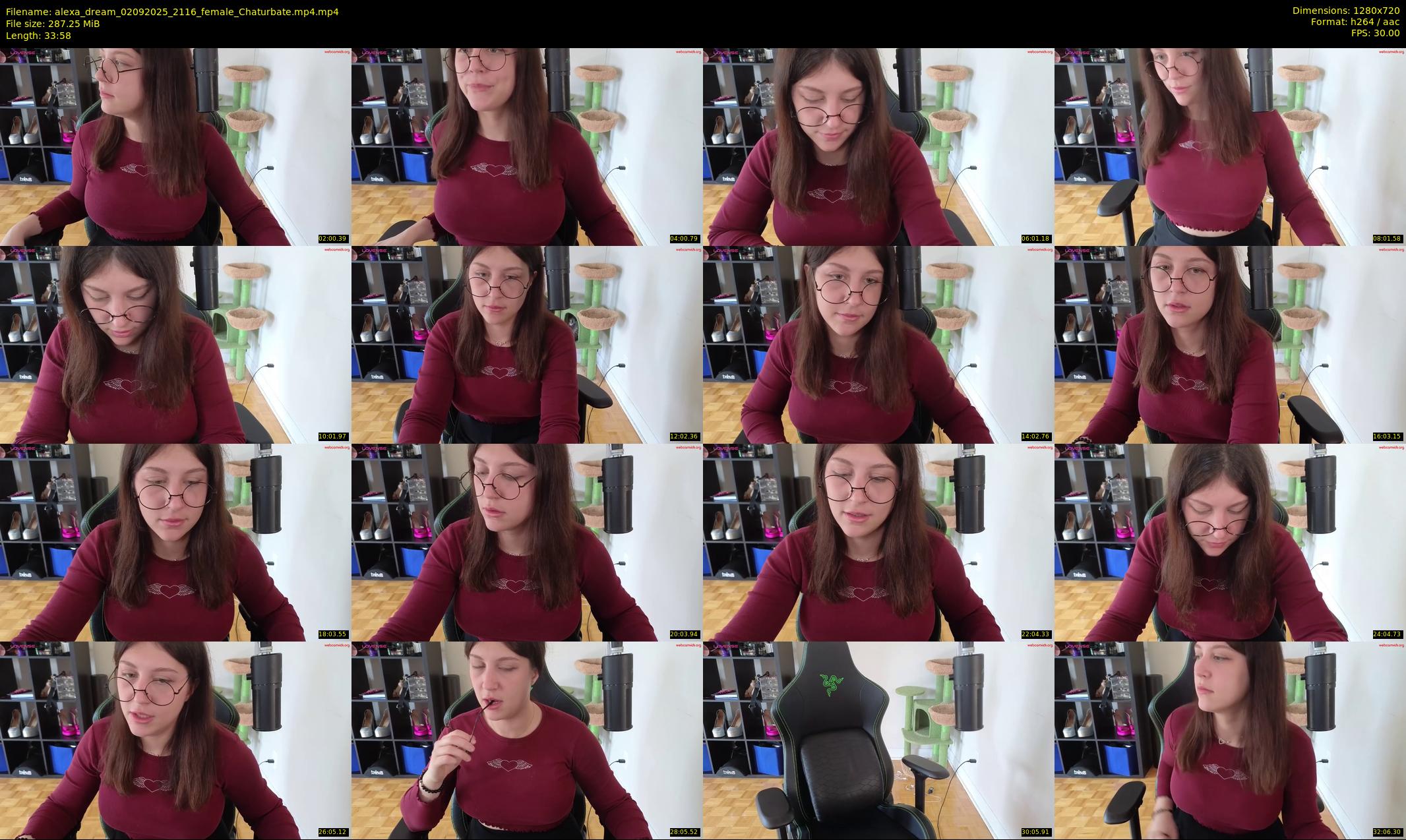 alexa_dream — 34 minute Chaturbate female cam show recording, 720p, Sep 2, 2025