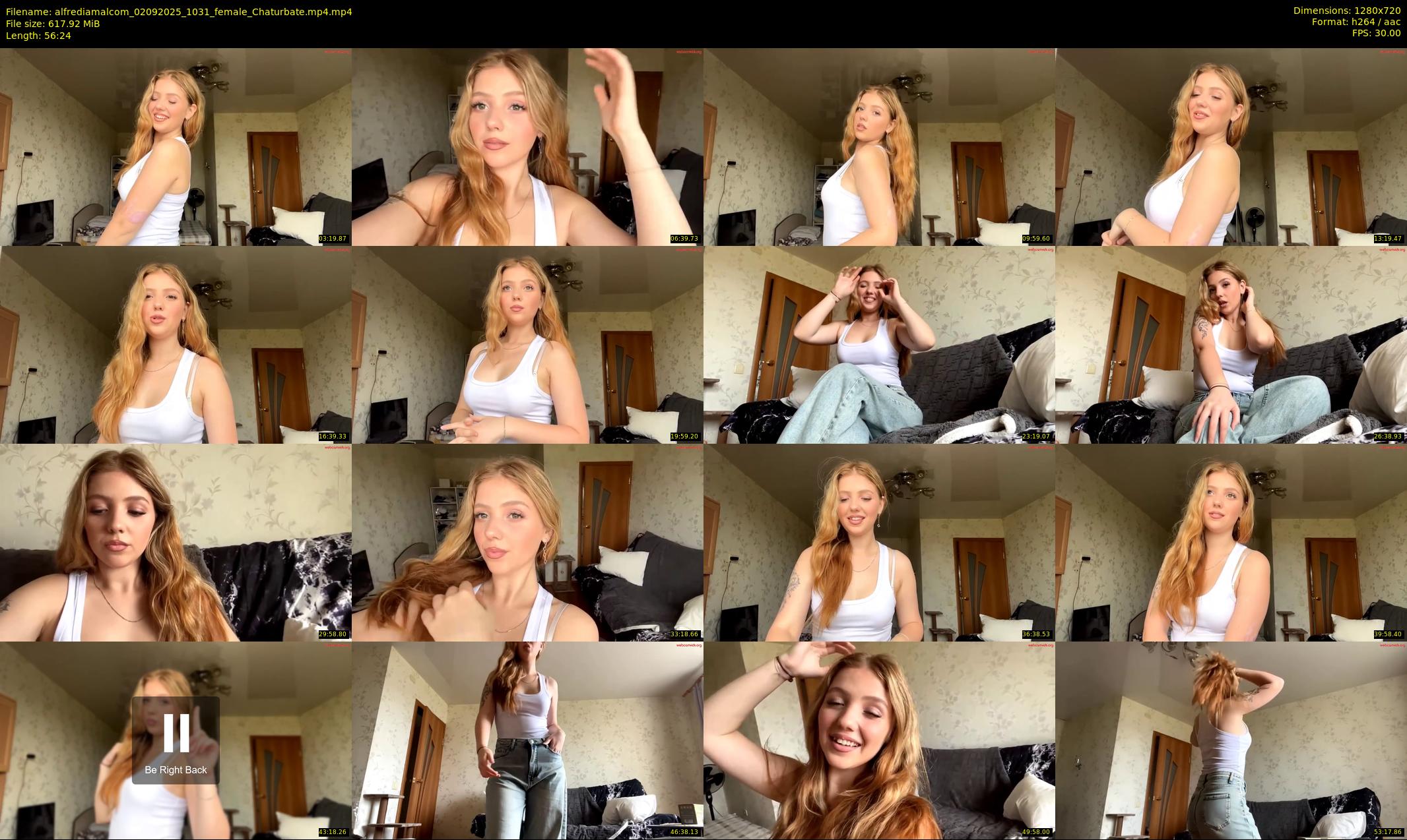 alfrediamalcom — 57 minute Chaturbate female cam show recording, 720p, Sep 2, 2025