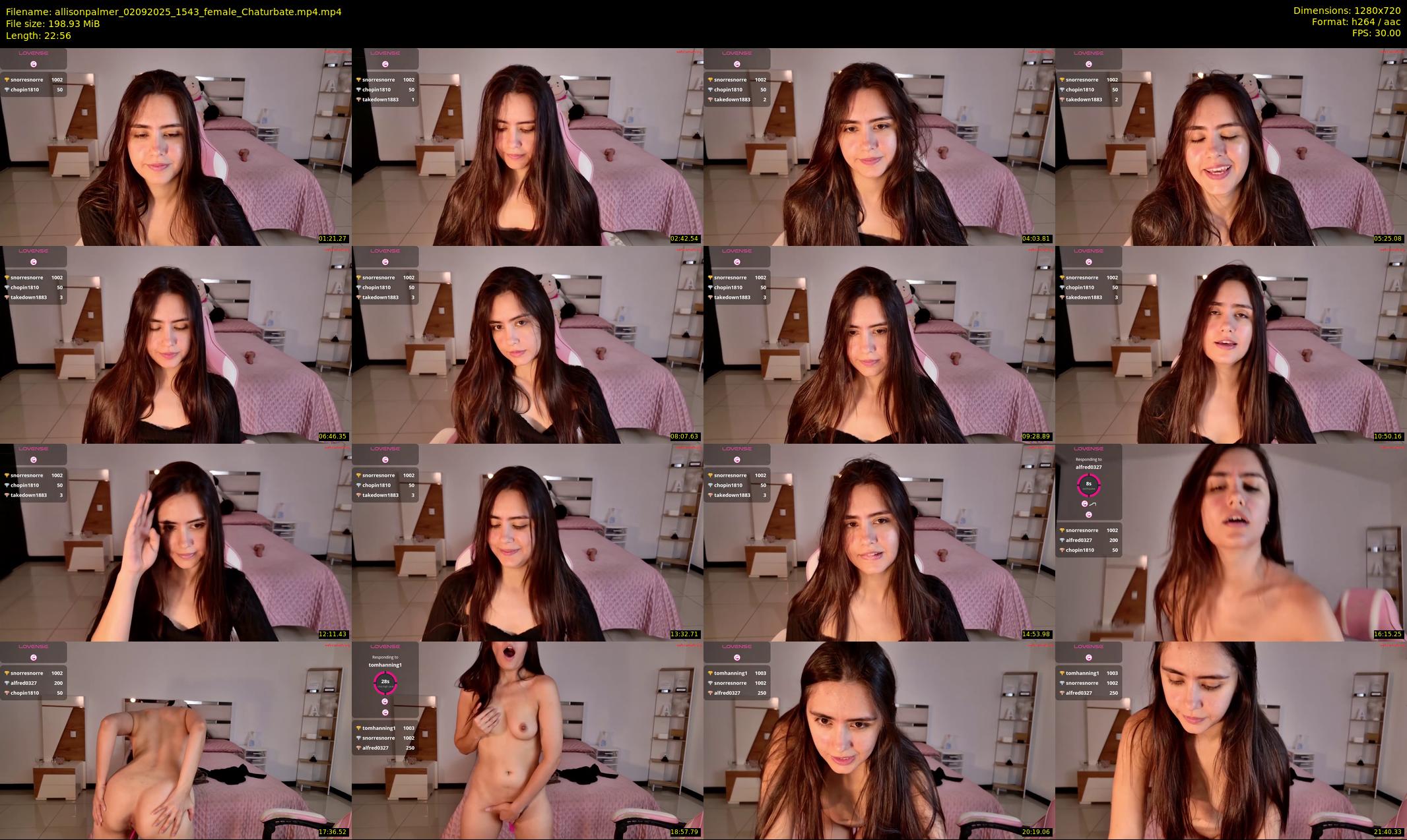 allisonpalmer — 23 minute Chaturbate female cam show recording, 720p, Sep 2, 2025