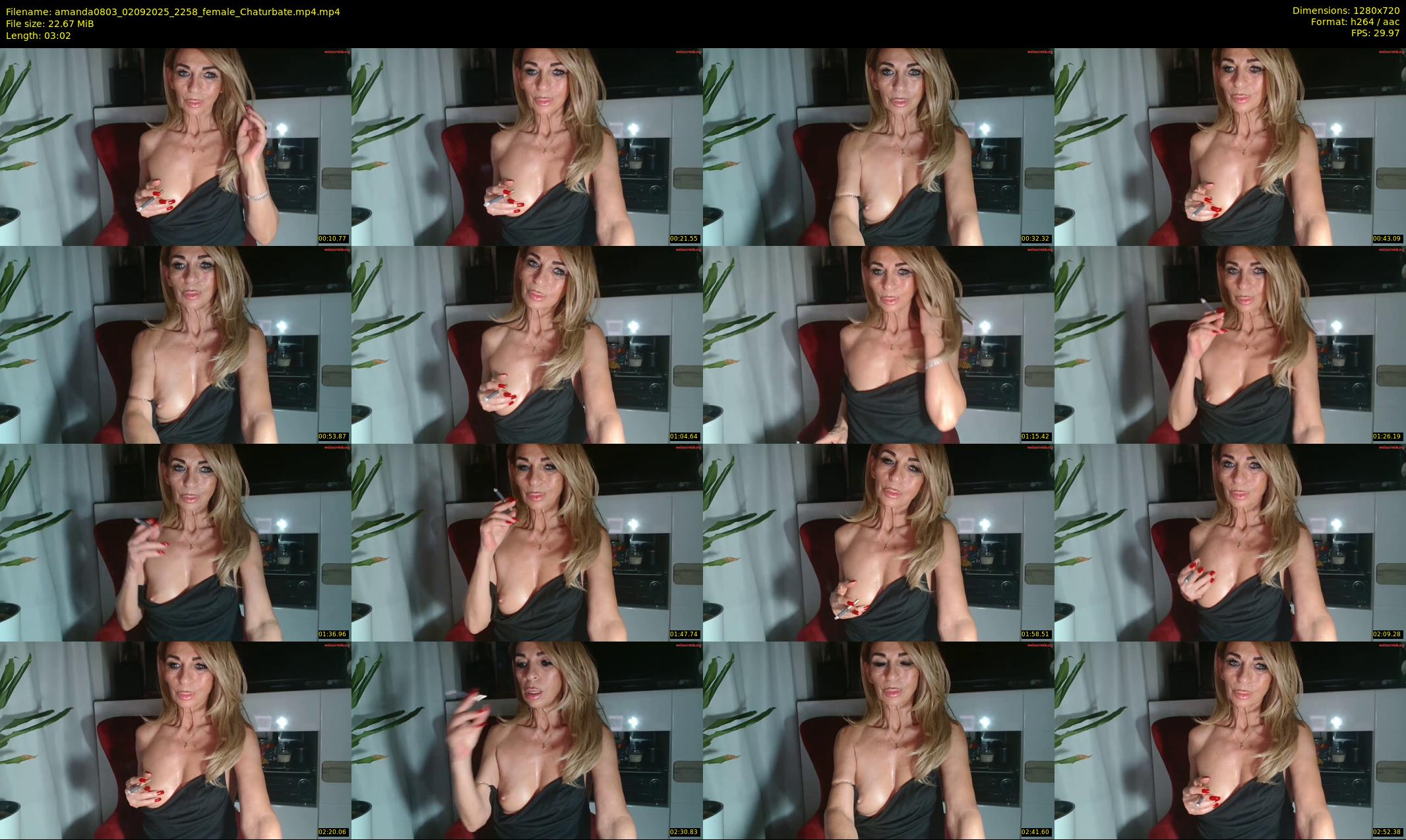 amanda0803 — 4 minute Chaturbate female cam show recording, 720p, Sep 2, 2025
