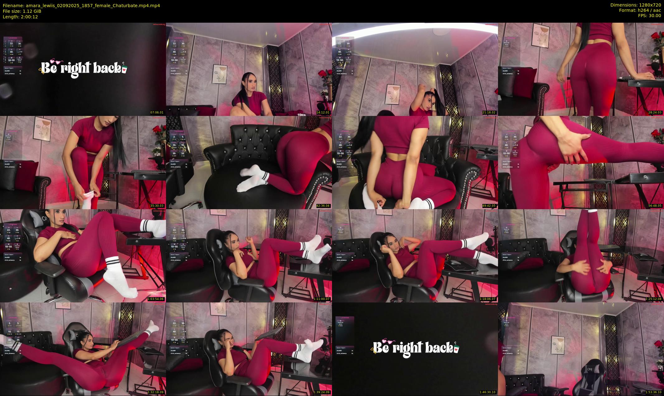 amara_lewiis — 121 minute Chaturbate female cam show recording, 720p, Sep 2, 2025