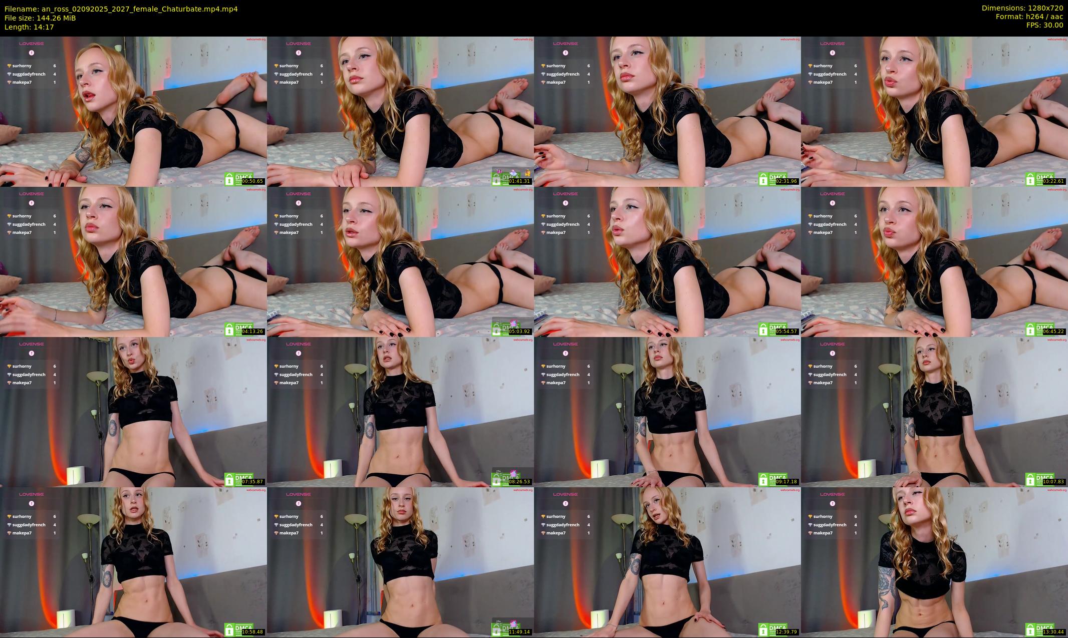 an_ross — 15 minute Chaturbate female cam show recording, 720p, Sep 2, 2025