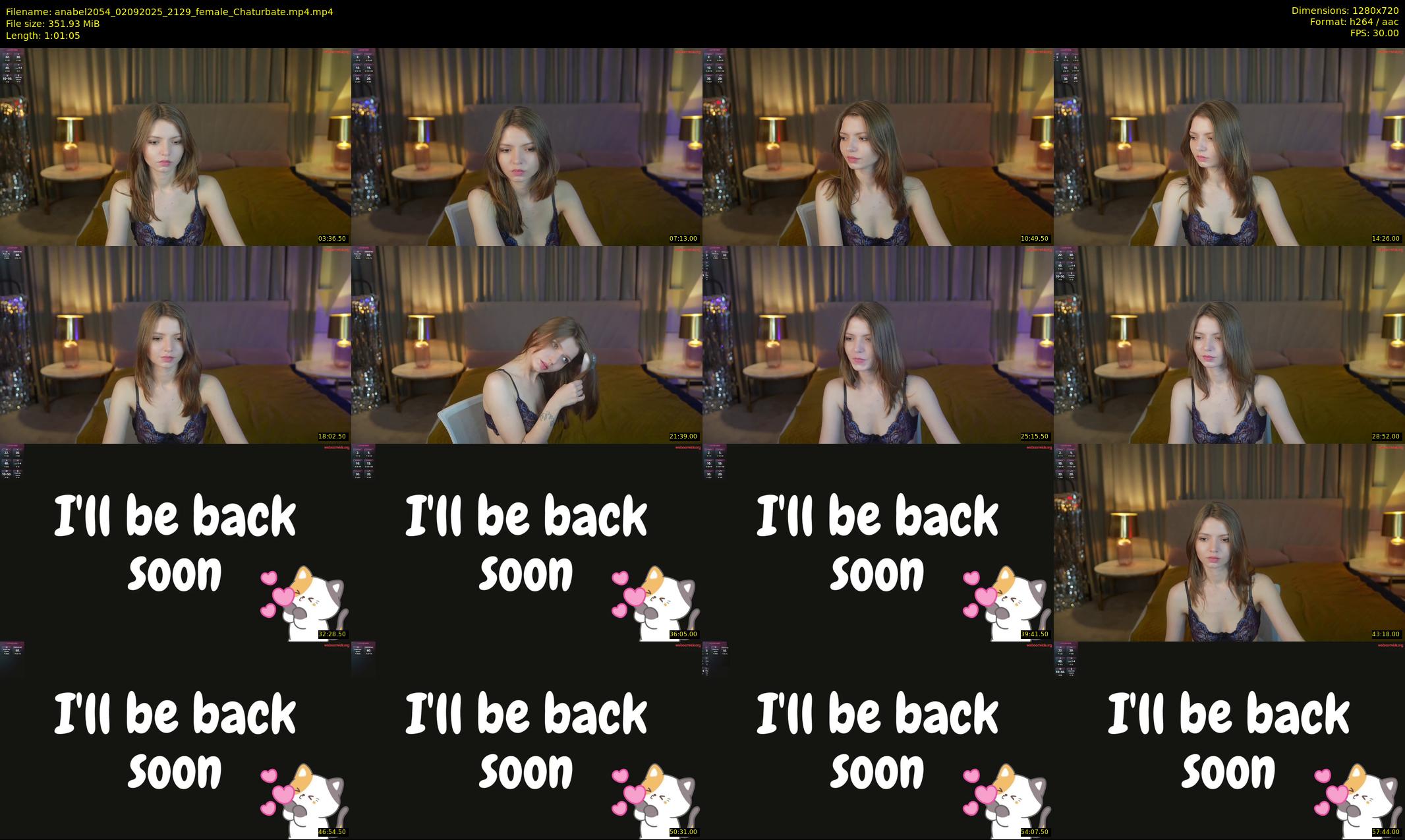 anabel2054 — 62 minute Chaturbate female cam show recording, 720p, Sep 2, 2025