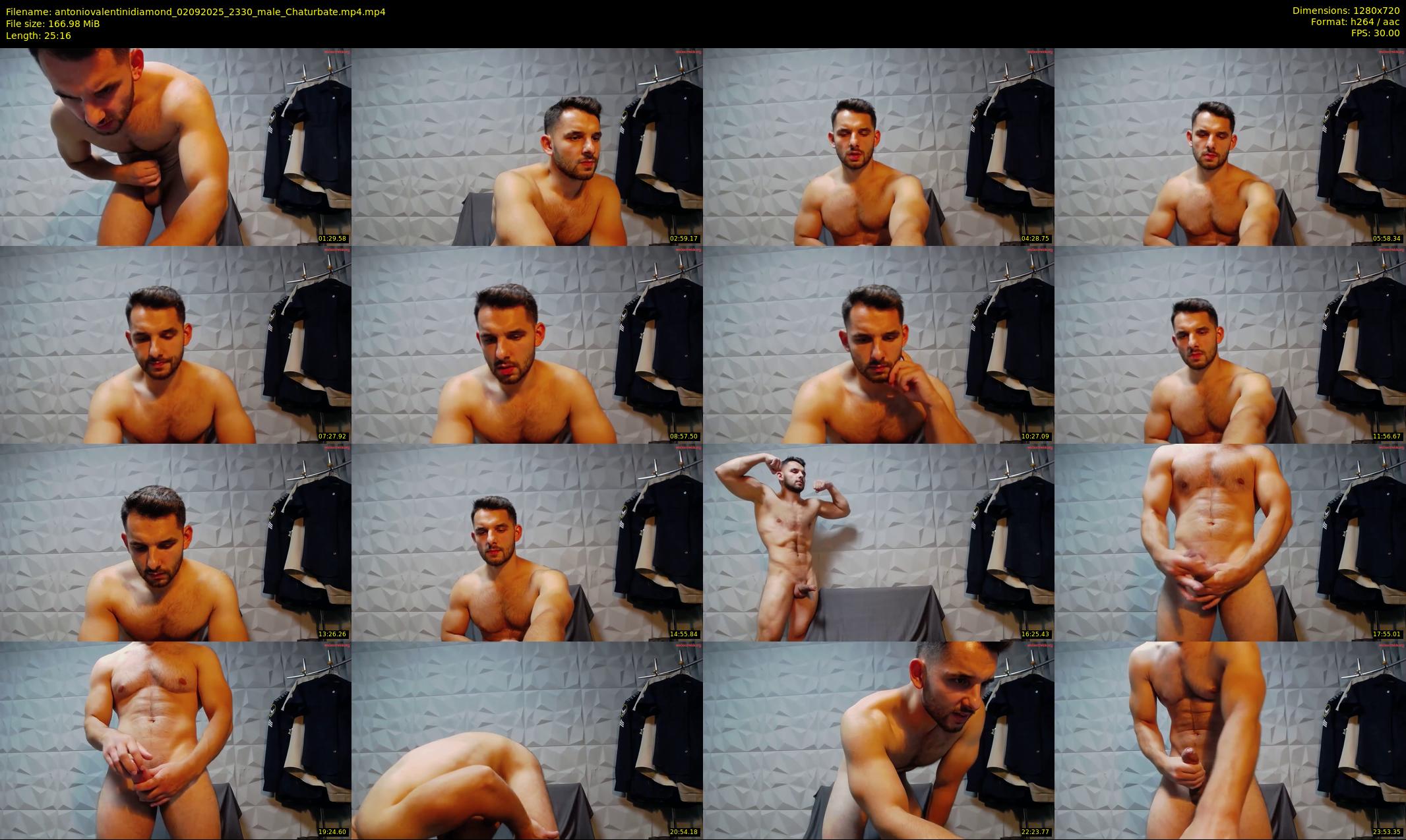 antoniovalentinidiamond — 26 minute Chaturbate male cam show recording, 720p, Sep 2, 2025