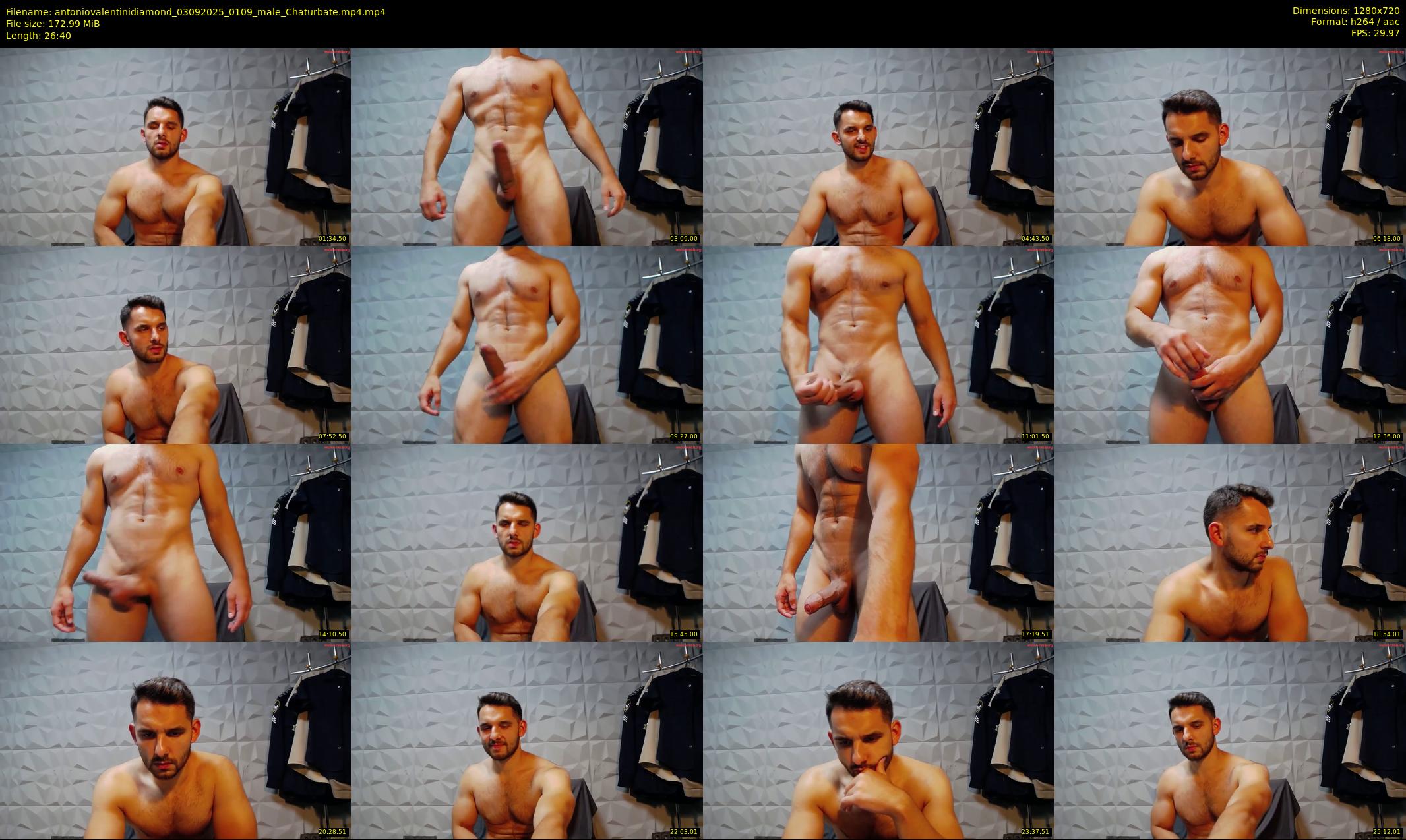 antoniovalentinidiamond — 27 minute Chaturbate male cam show recording, 720p, Sep 3, 2025
