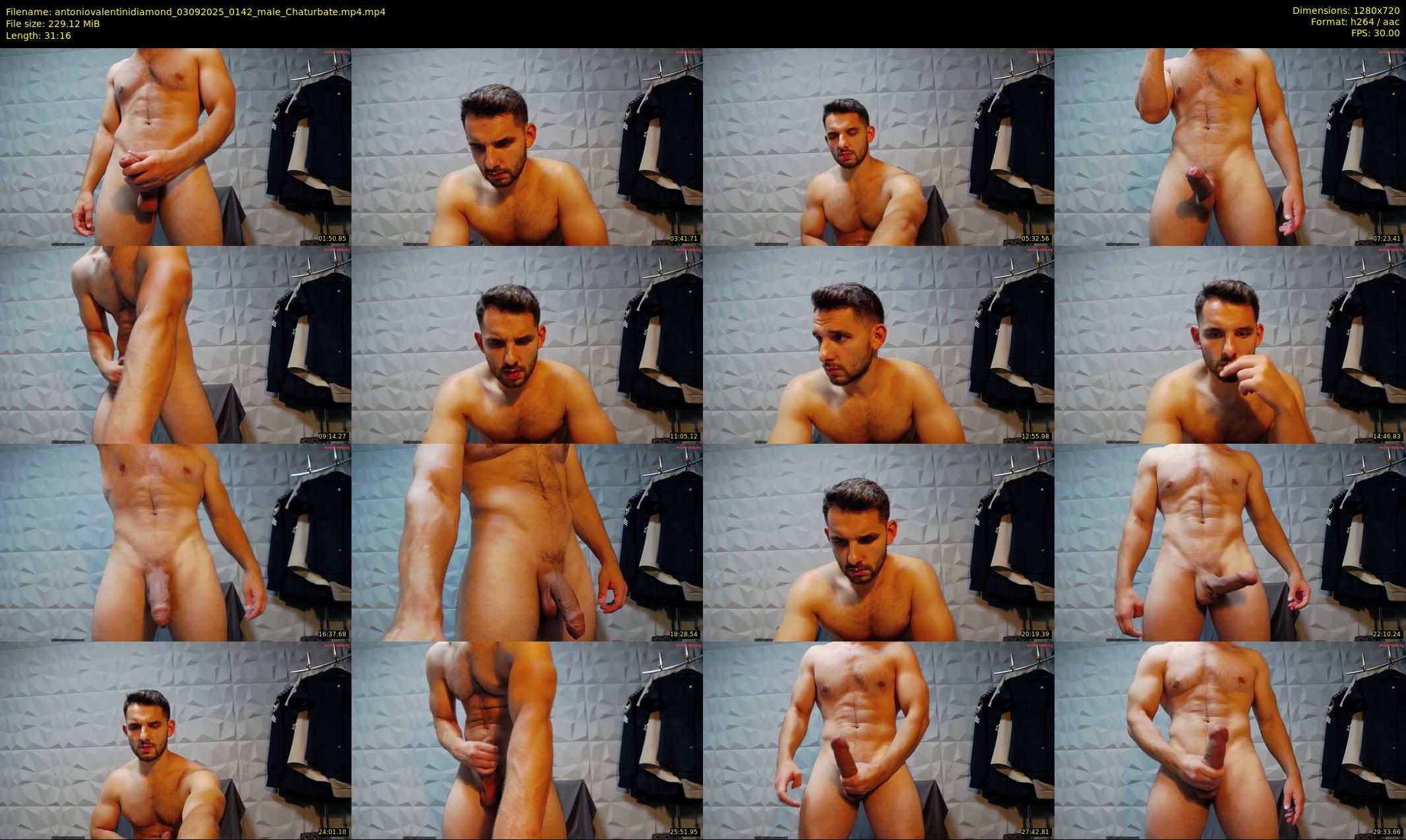antoniovalentinidiamond — 32 minute Chaturbate male cam show recording, 720p, Sep 3, 2025