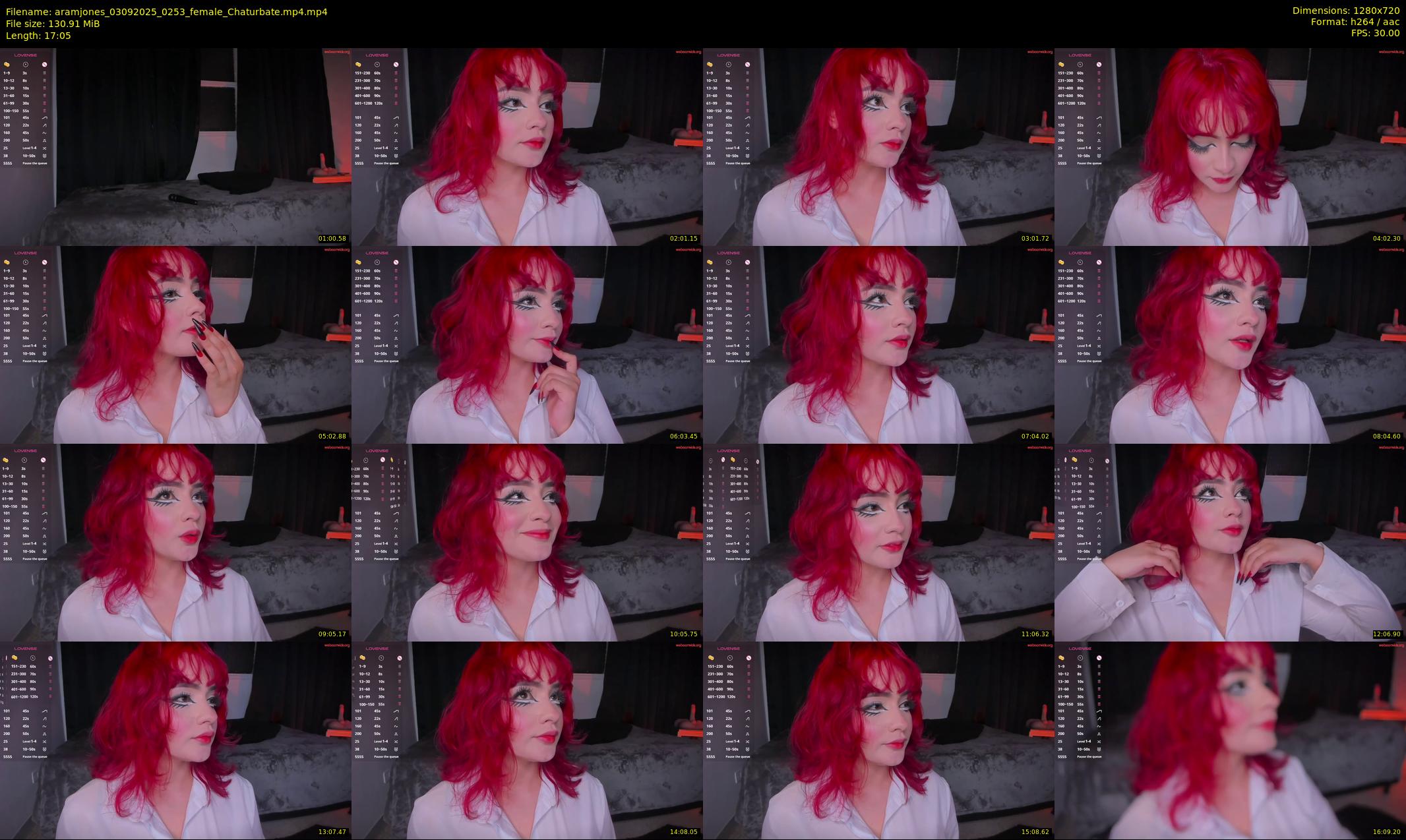 aramjones — 18 minute Chaturbate female cam show recording, 720p, Sep 3, 2025