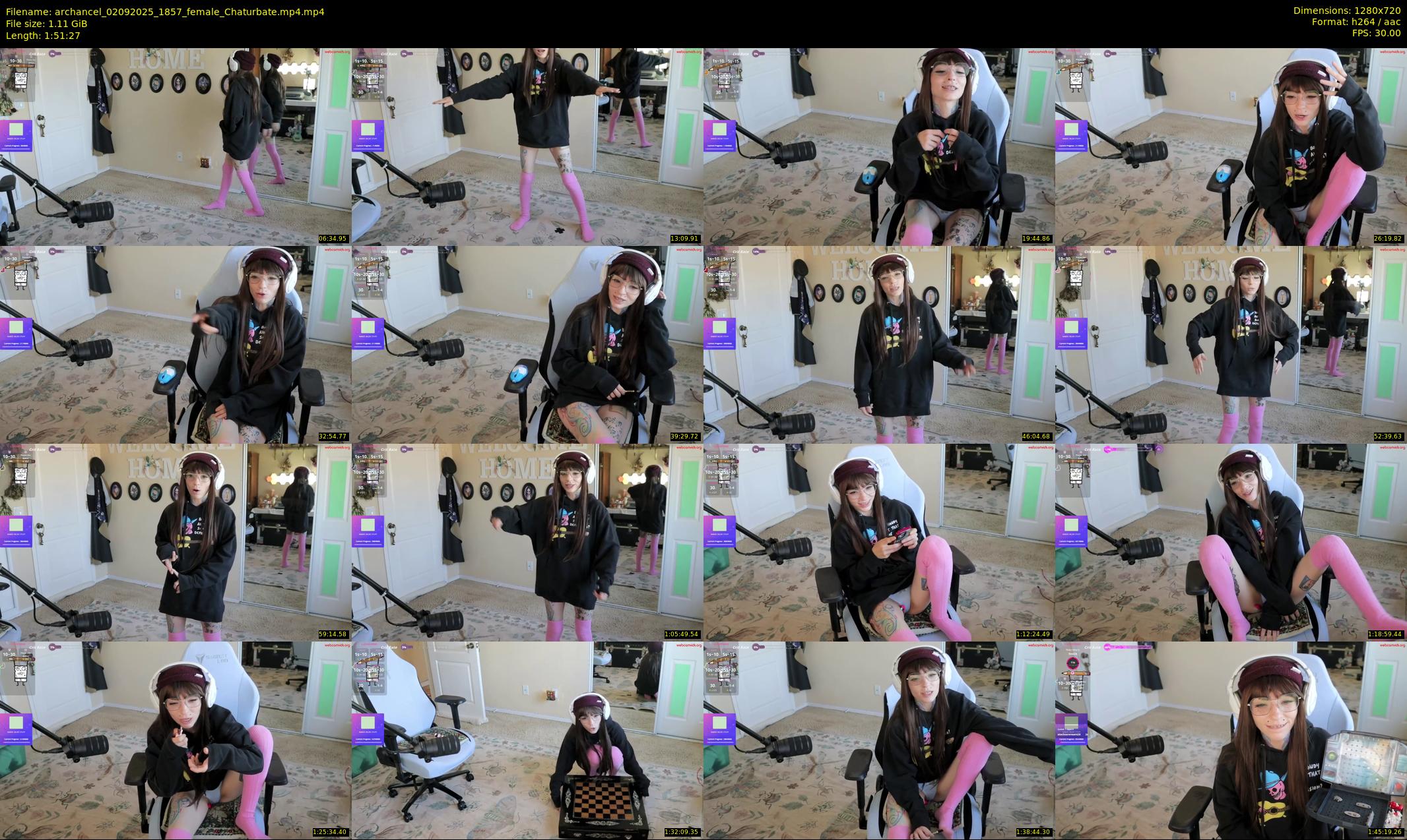 archancel — 112 minute Chaturbate female cam show recording, 720p, Sep 2, 2025