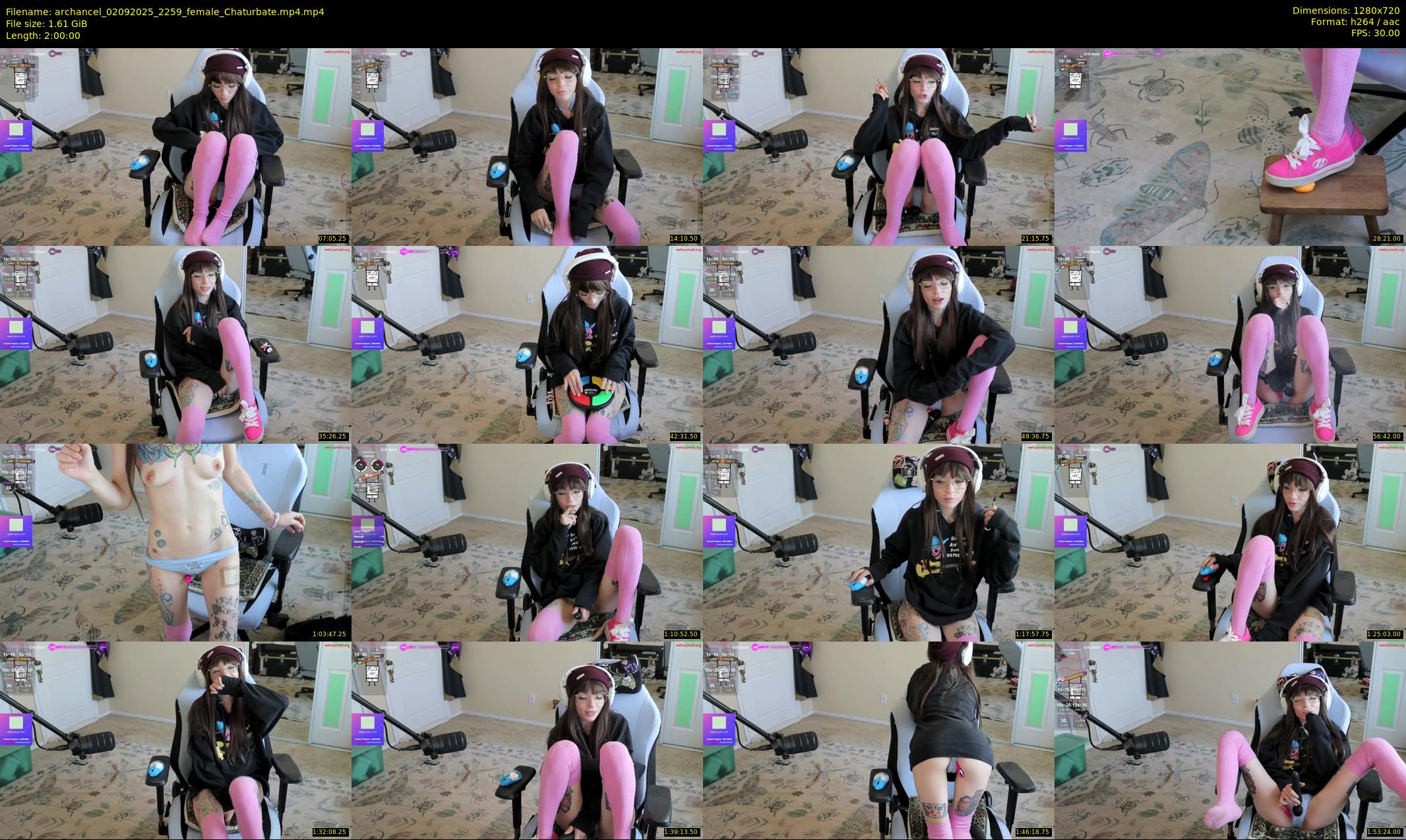 archancel — 120 minute Chaturbate female cam show recording, 720p, Sep 2, 2025