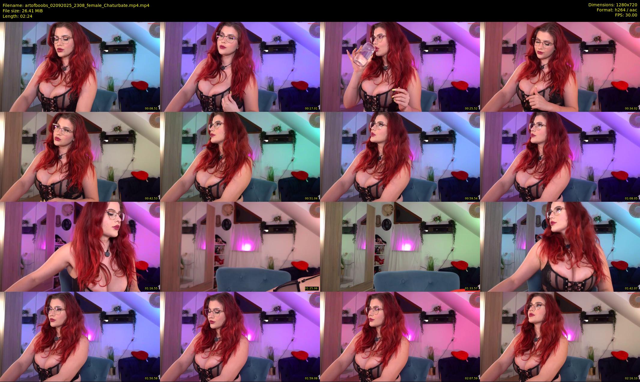 artofboobs — 3 minute Chaturbate female cam show recording, 720p, Sep 2, 2025