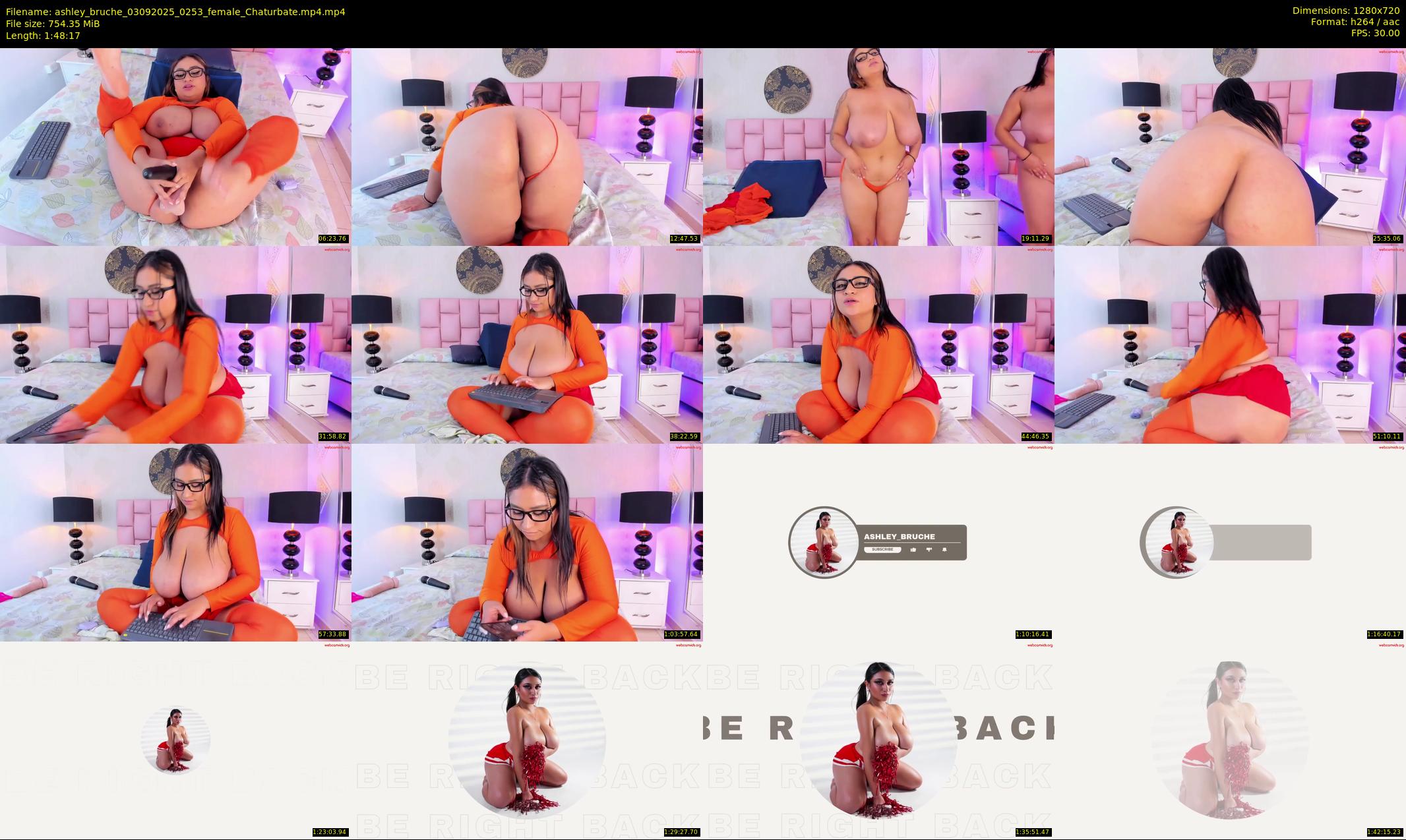 ashley_bruche — 109 minute Chaturbate female cam show recording, 720p, Sep 3, 2025