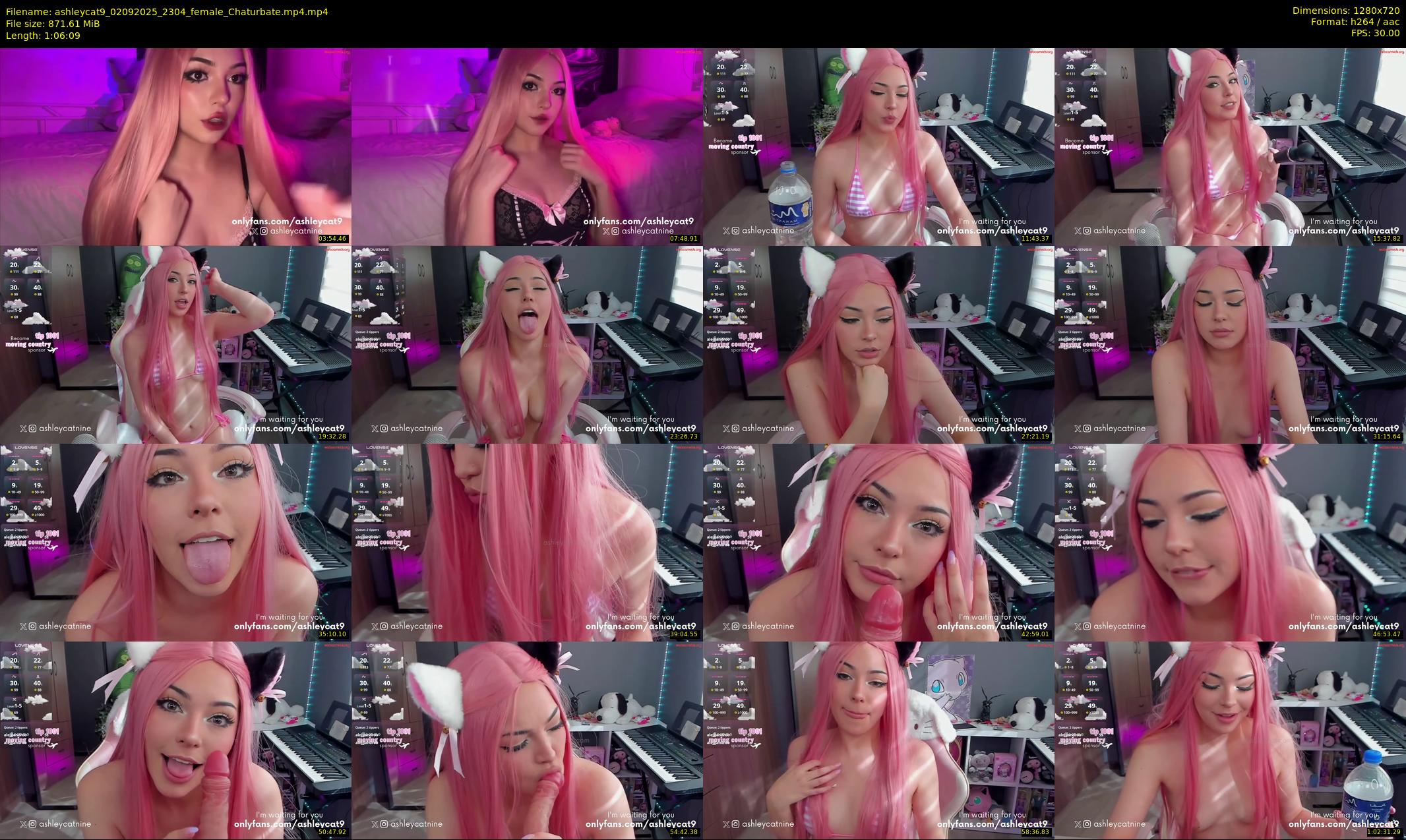 ashleycat9 — 67 minute Chaturbate female cam show recording, 720p, Sep 2, 2025