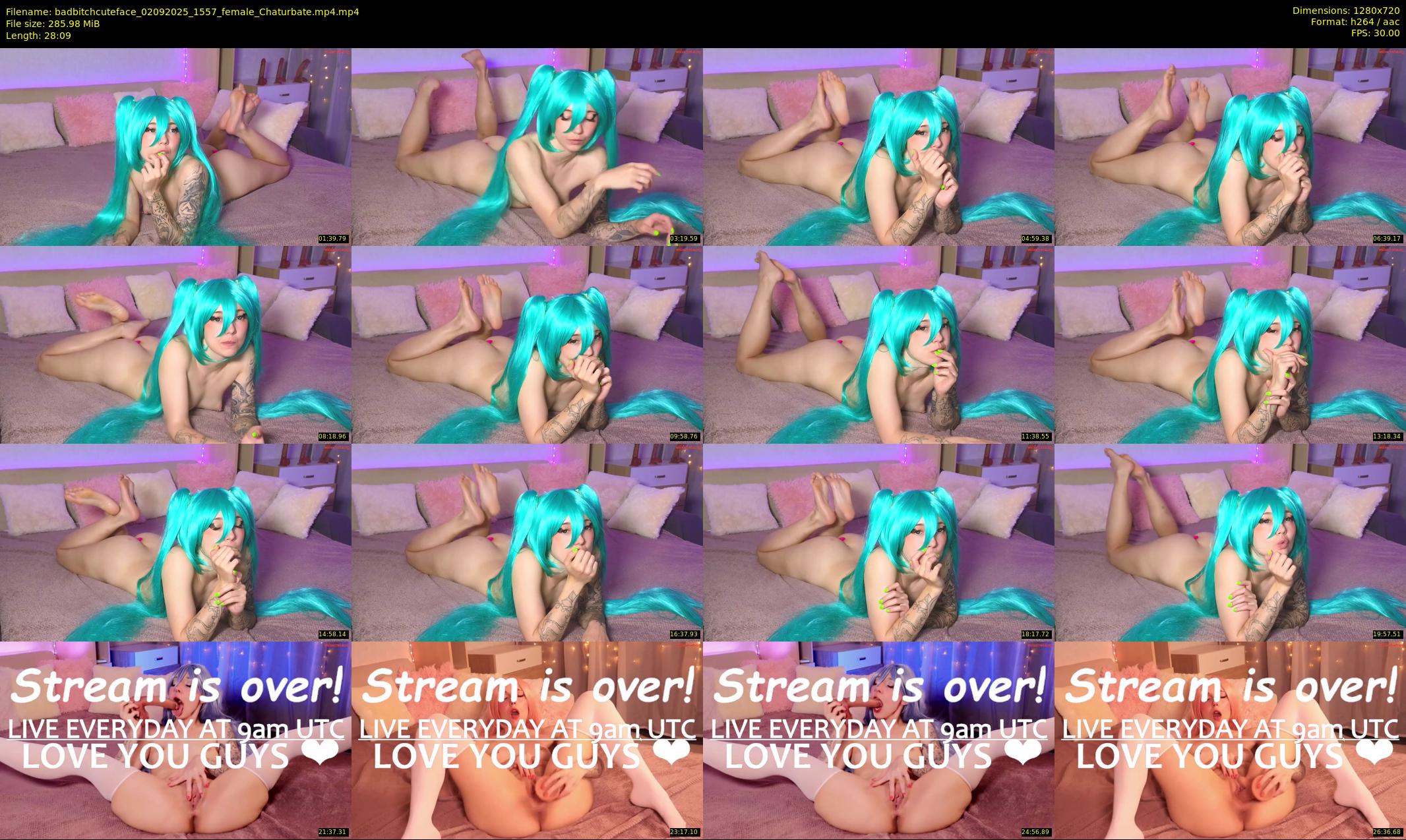 badbitchcuteface — 29 minute Chaturbate female cam show recording, 720p, Sep 2, 2025