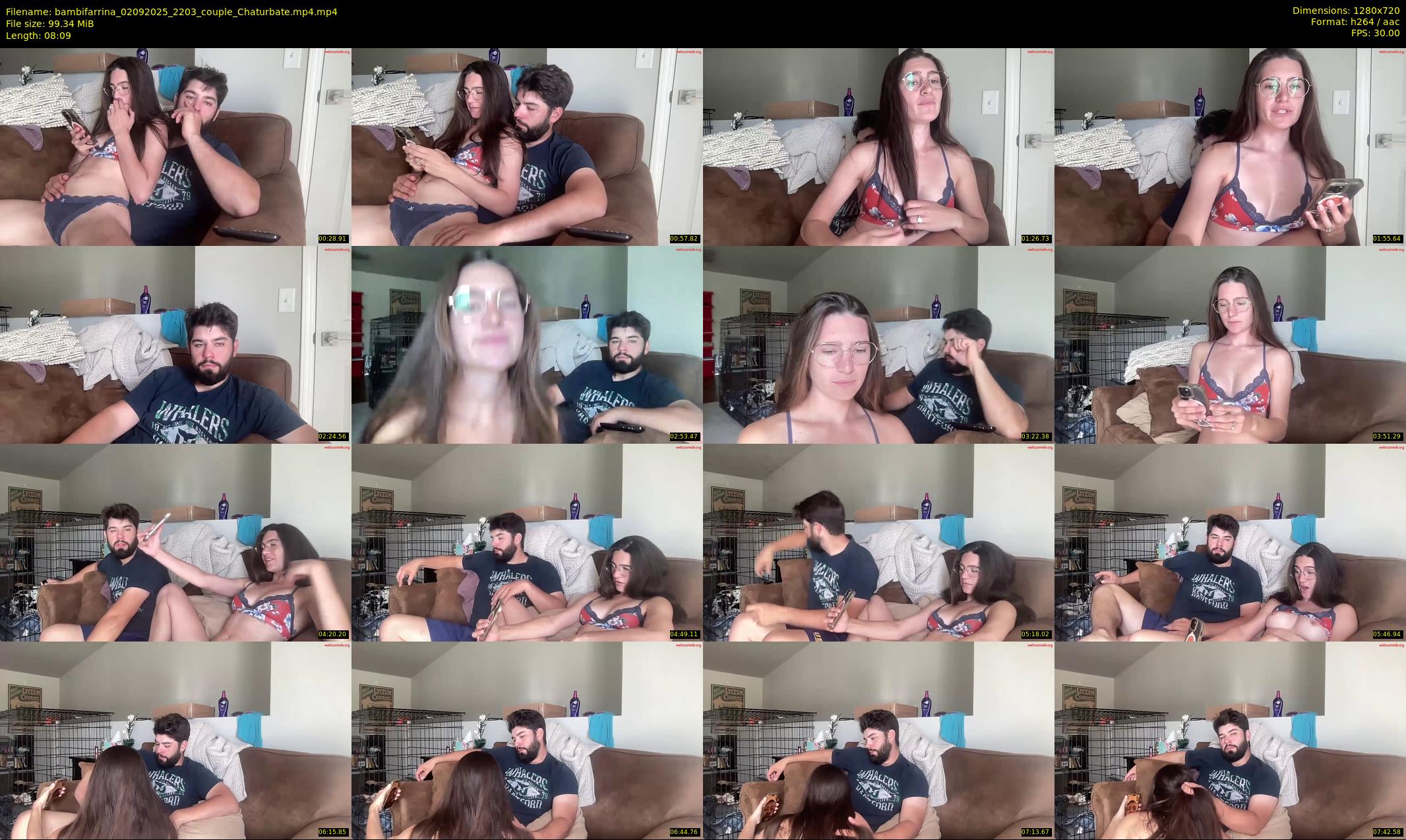 bambifarrina — 9 minute Chaturbate couple cam show recording, 720p, Sep 2, 2025