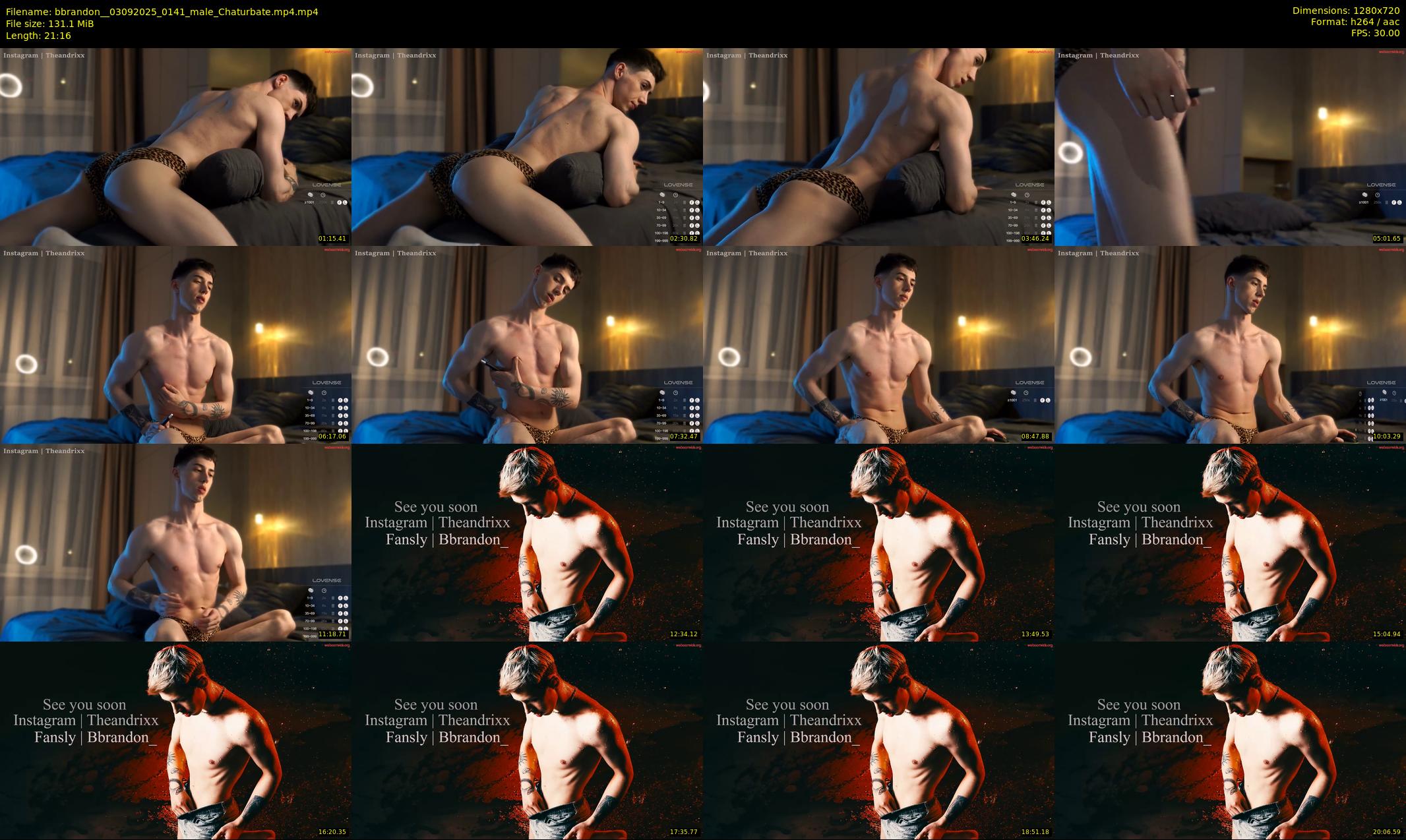 bbrandon_ — 22 minute Chaturbate male cam show recording, 720p, Sep 3, 2025
