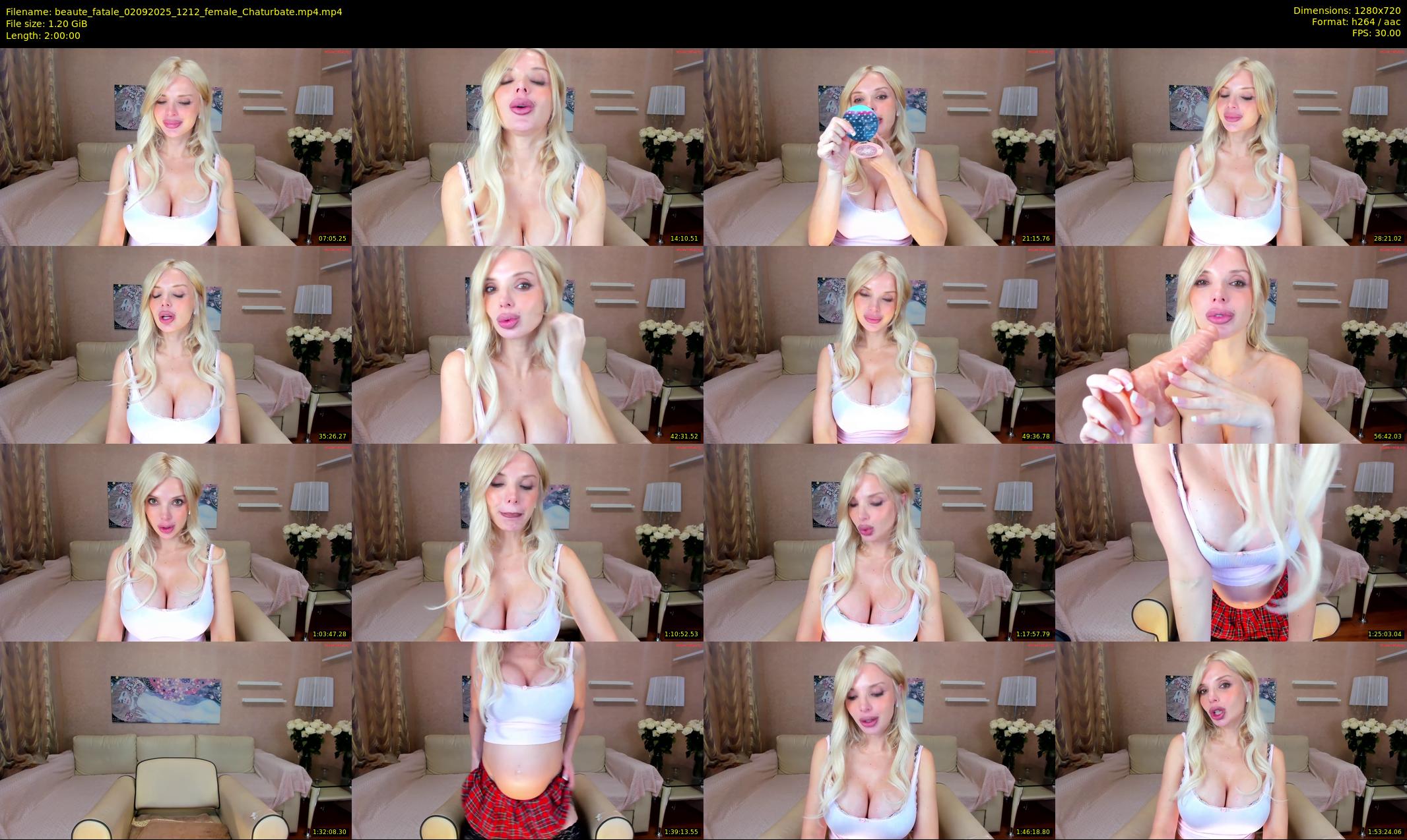 beaute_fatale — 120 minute Chaturbate female cam show recording, 720p, Sep 2, 2025