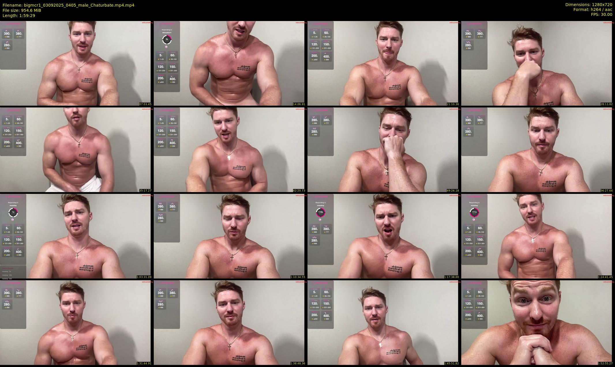 bigmcr1 — 120 minute Chaturbate male cam show recording, 720p, Sep 3, 2025