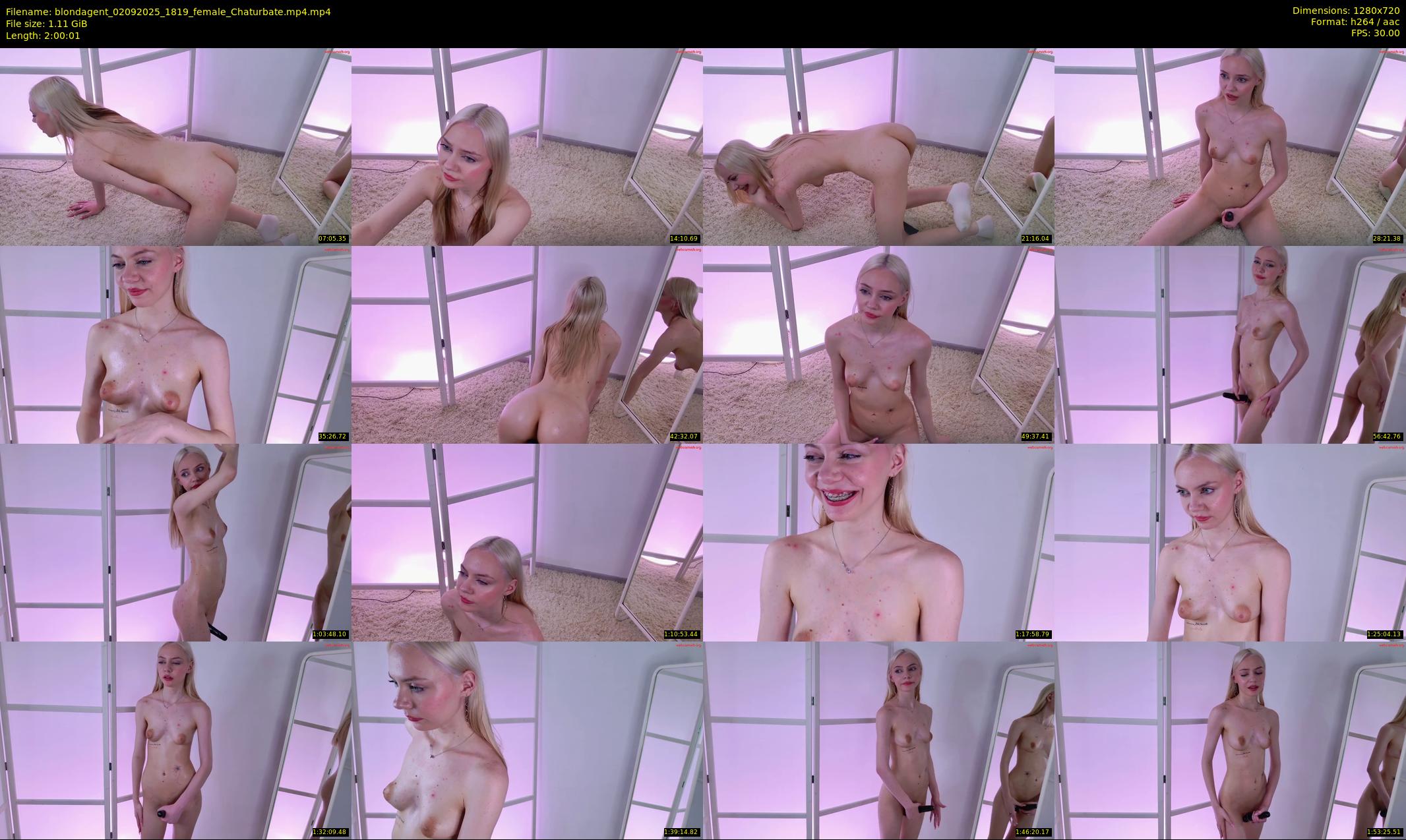 blondagent — 121 minute Chaturbate female cam show recording, 720p, Sep 2, 2025