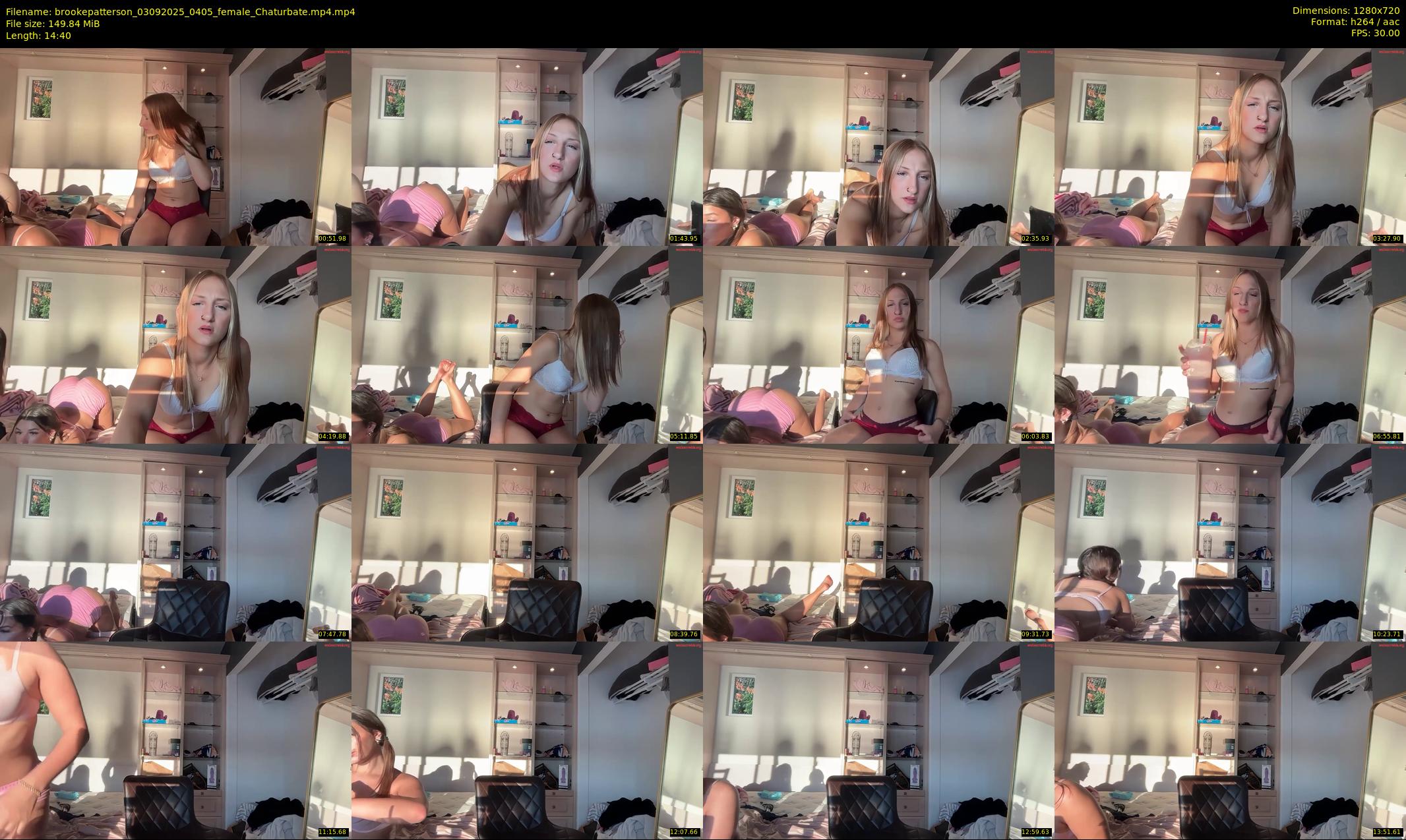 brookepatterson — 15 minute Chaturbate female cam show recording, 720p, Sep 3, 2025