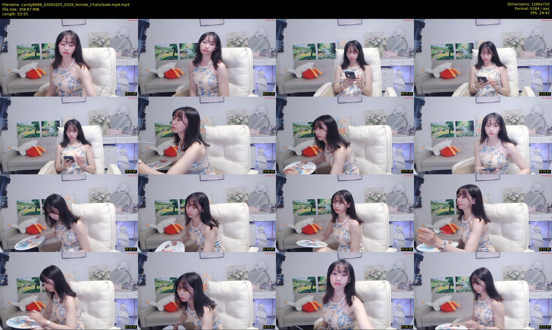 candy8998 — 54 minute Chaturbate female cam show recording, 720p, Sep 3, 2025