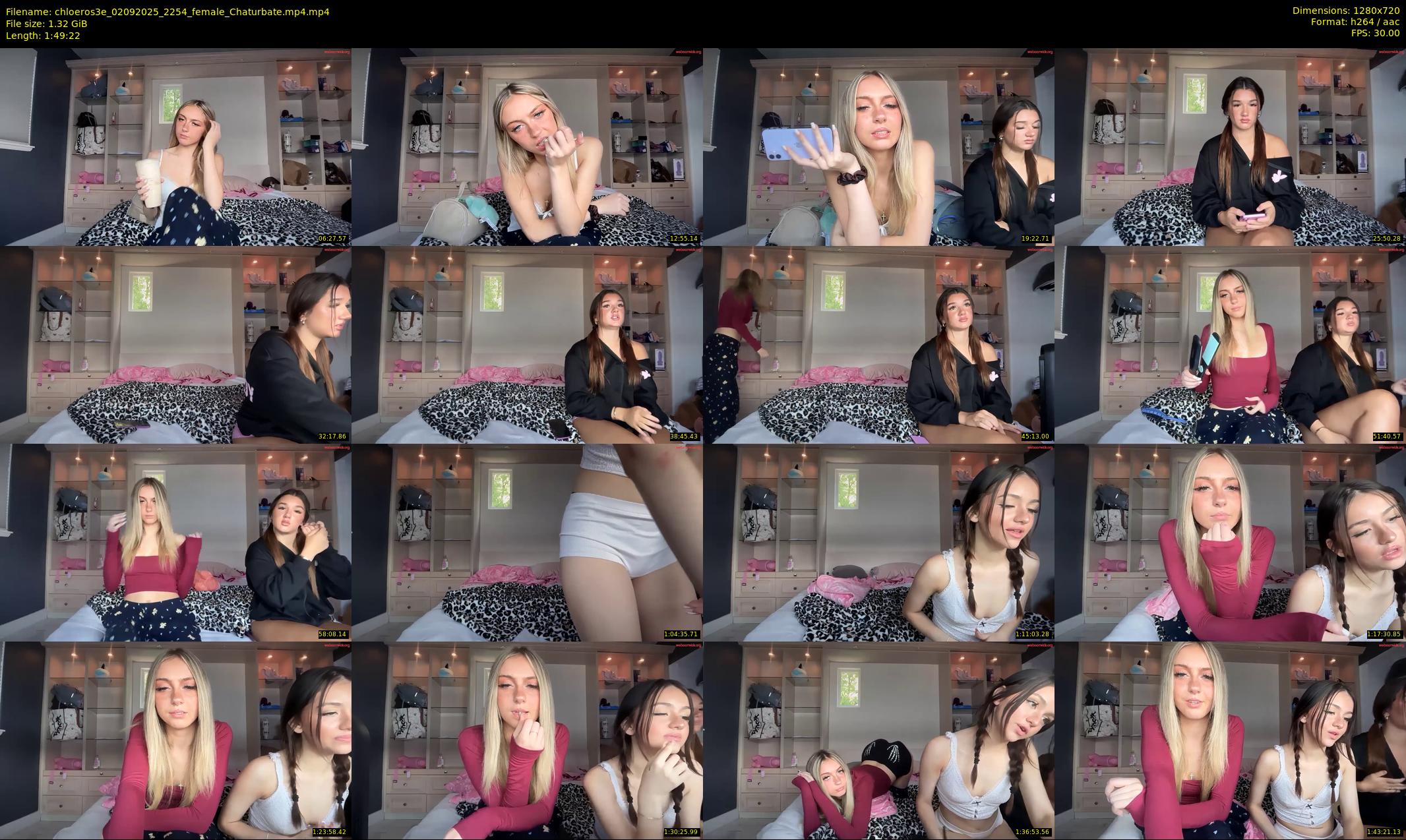 chloeros3e — 110 minute Chaturbate female cam show recording, 720p, Sep 2, 2025