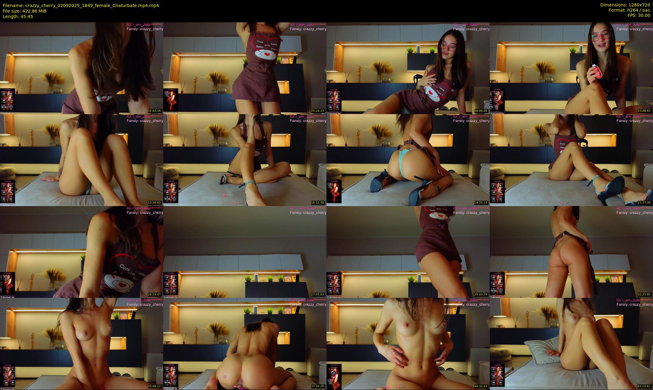crazzy_cherry — 46 minute Chaturbate female cam show recording, 720p, Sep 2, 2025