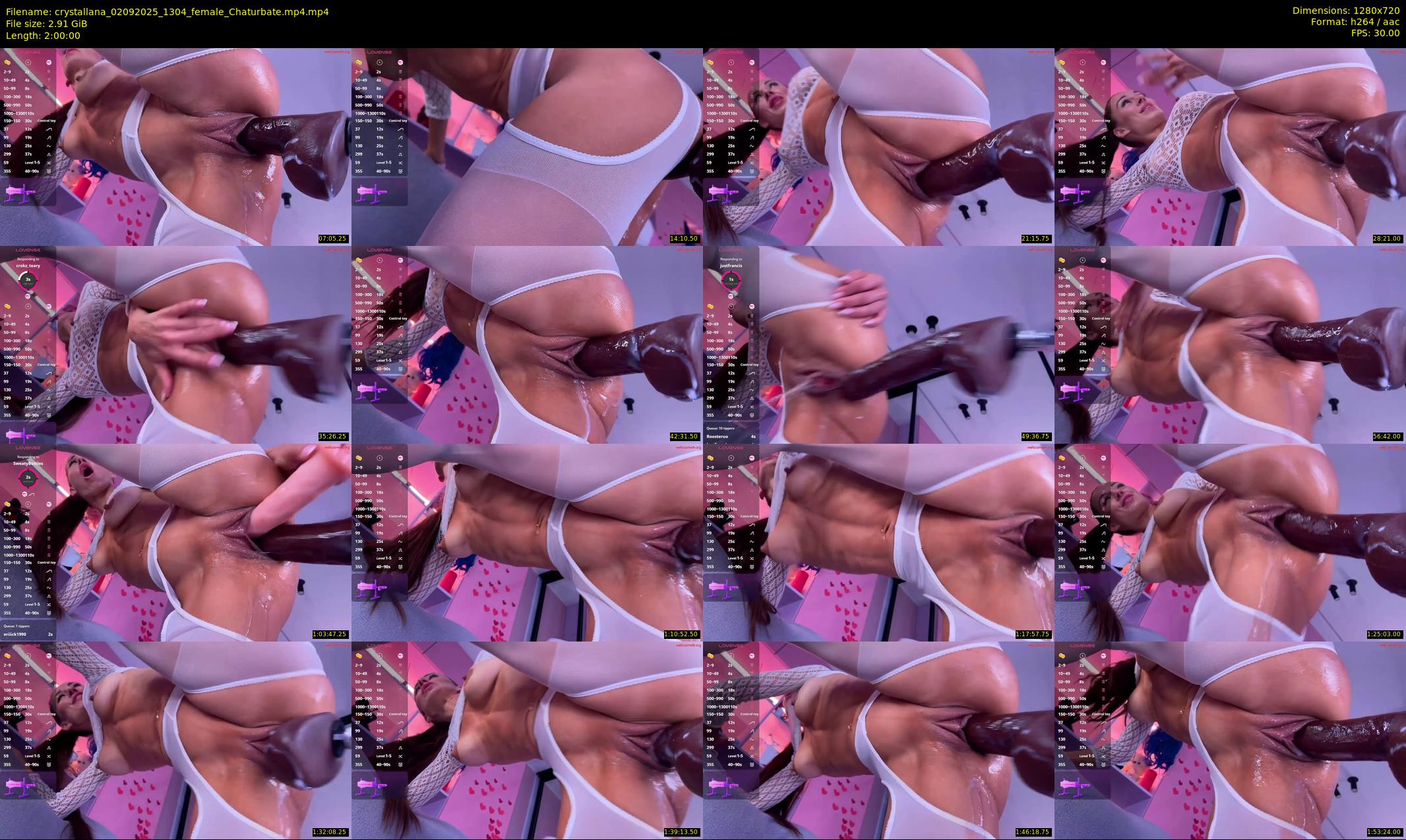 crystallana — 120 minute Chaturbate female cam show recording, 720p, Sep 2, 2025