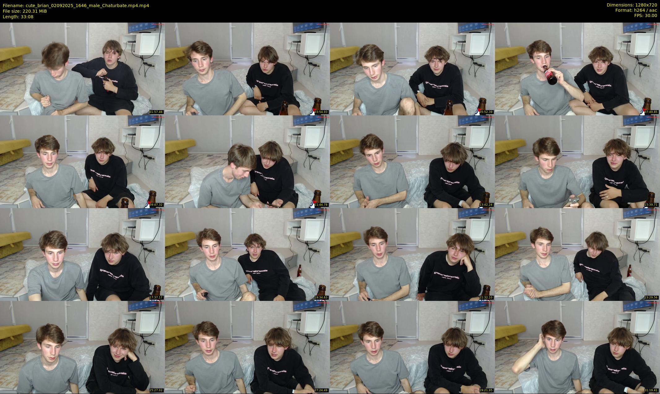 cute_brian — 34 minute Chaturbate male cam show recording, 720p, Sep 2, 2025