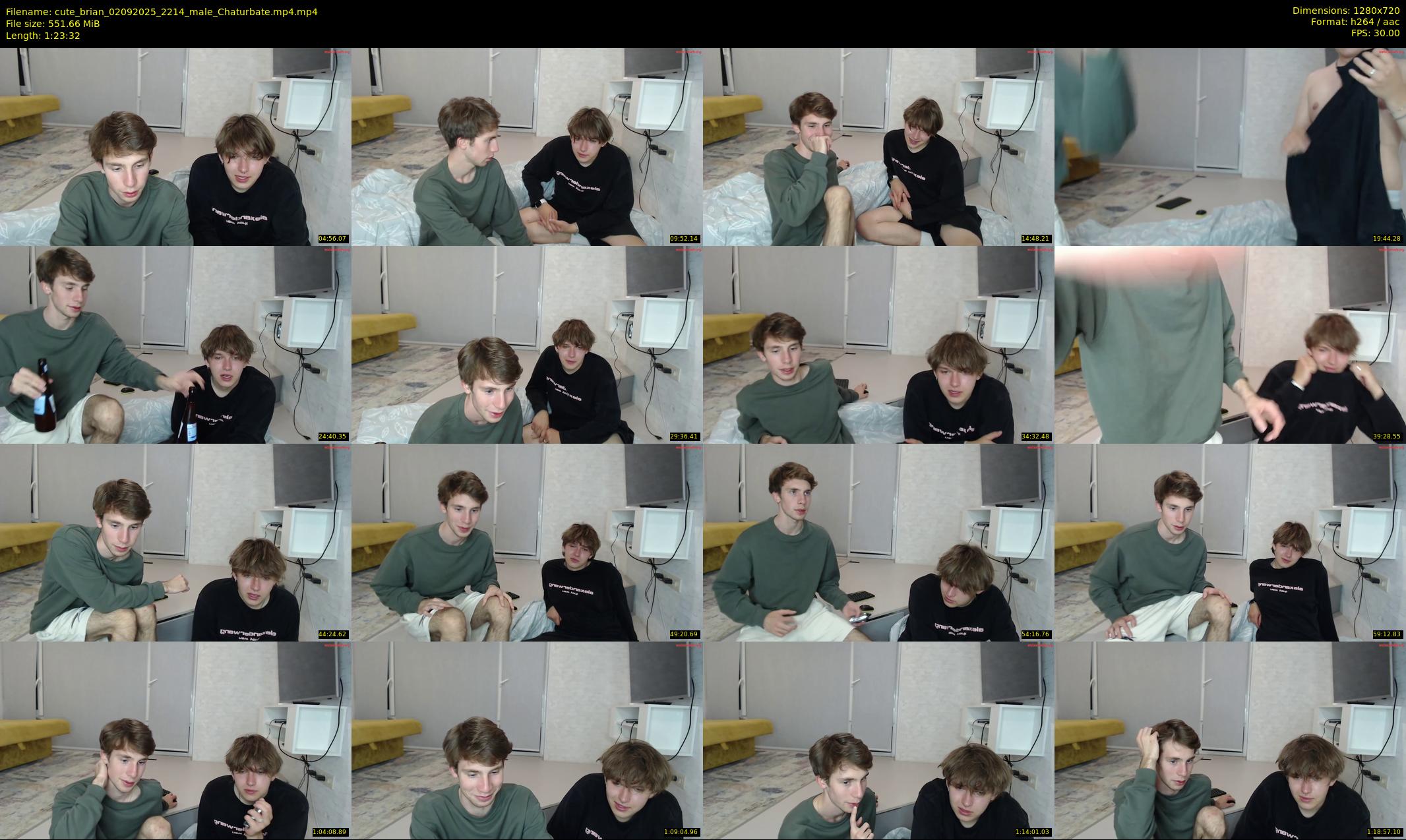 cute_brian — 84 minute Chaturbate male cam show recording, 720p, Sep 2, 2025