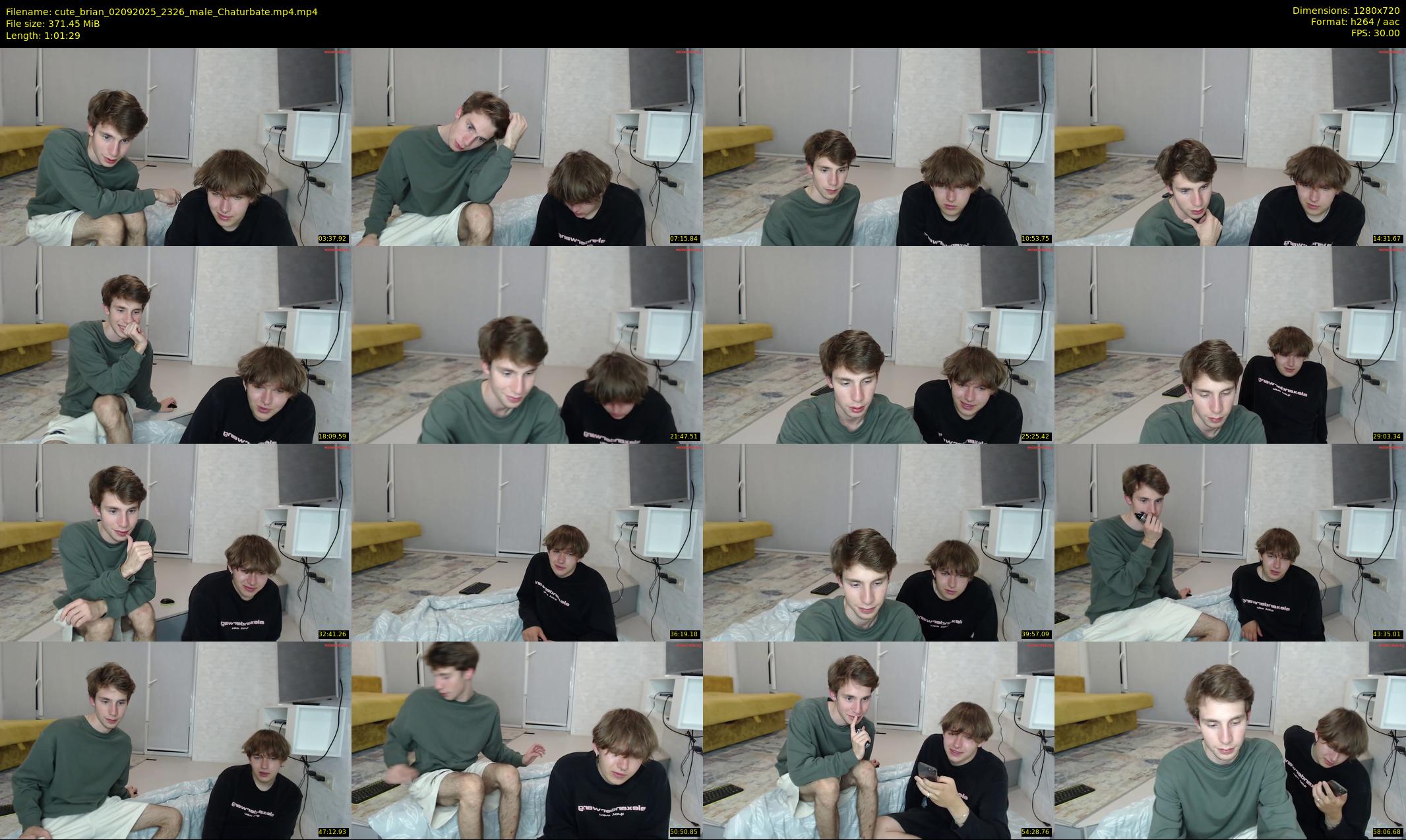 cute_brian — 62 minute Chaturbate male cam show recording, 720p, Sep 2, 2025