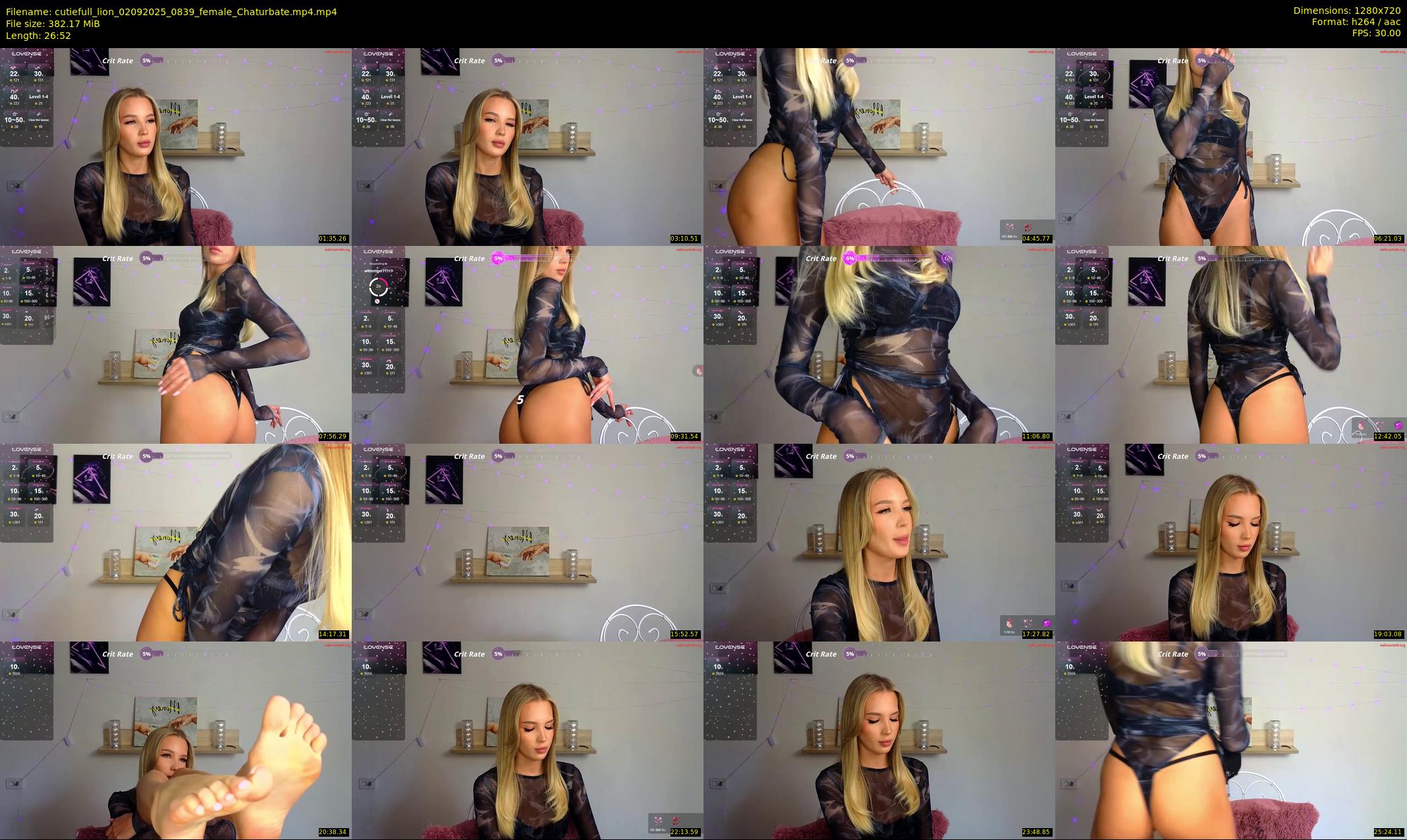 cutiefull_lion — 27 minute Chaturbate female cam show recording, 720p, Sep 2, 2025