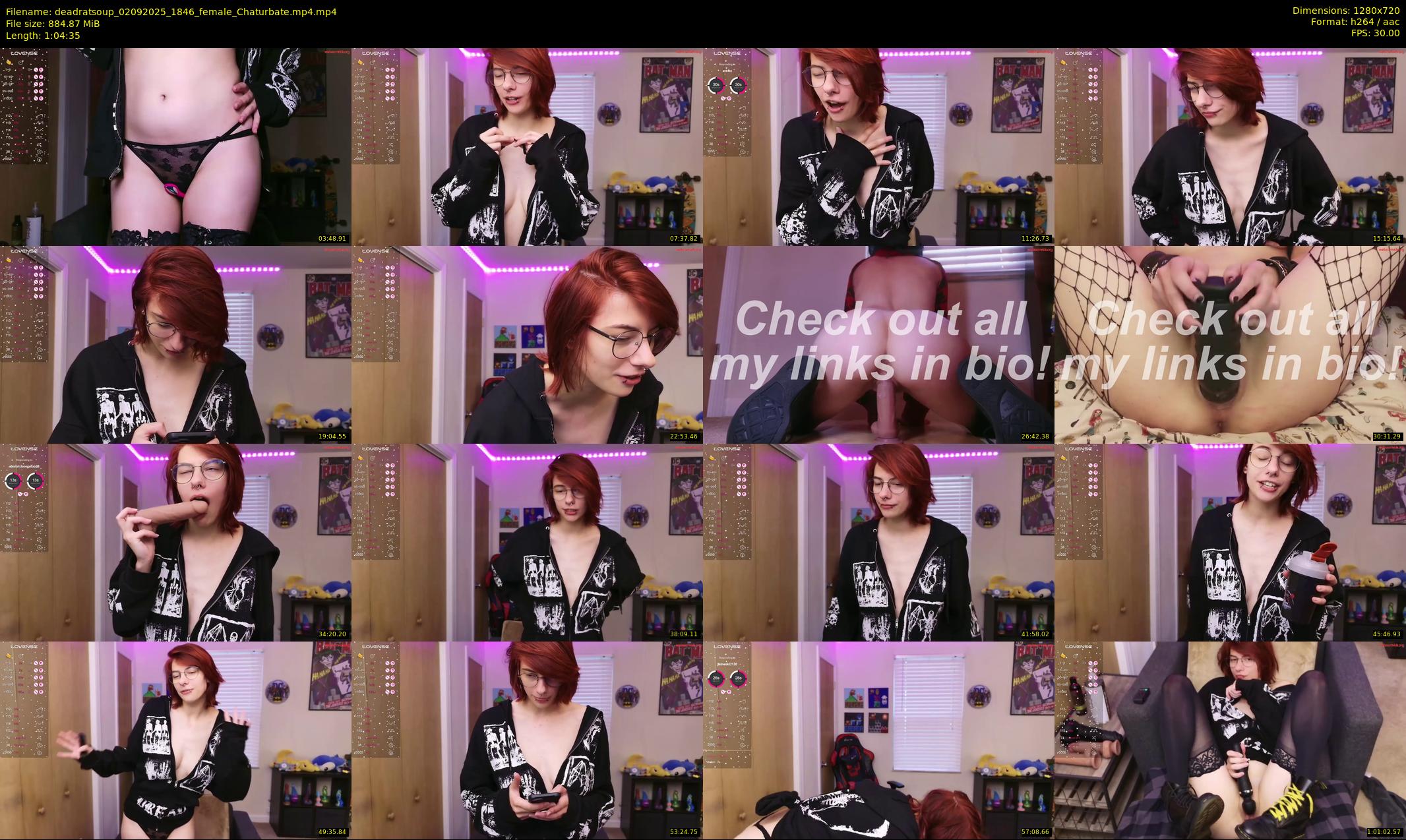 deadratsoup — 65 minute Chaturbate female cam show recording, 720p, Sep 2, 2025