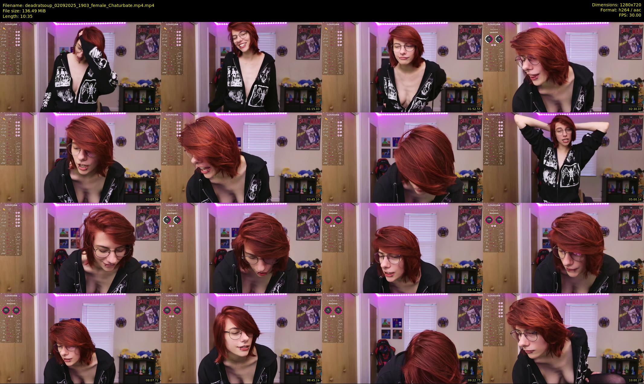 deadratsoup — 11 minute Chaturbate female cam show recording, 720p, Sep 2, 2025
