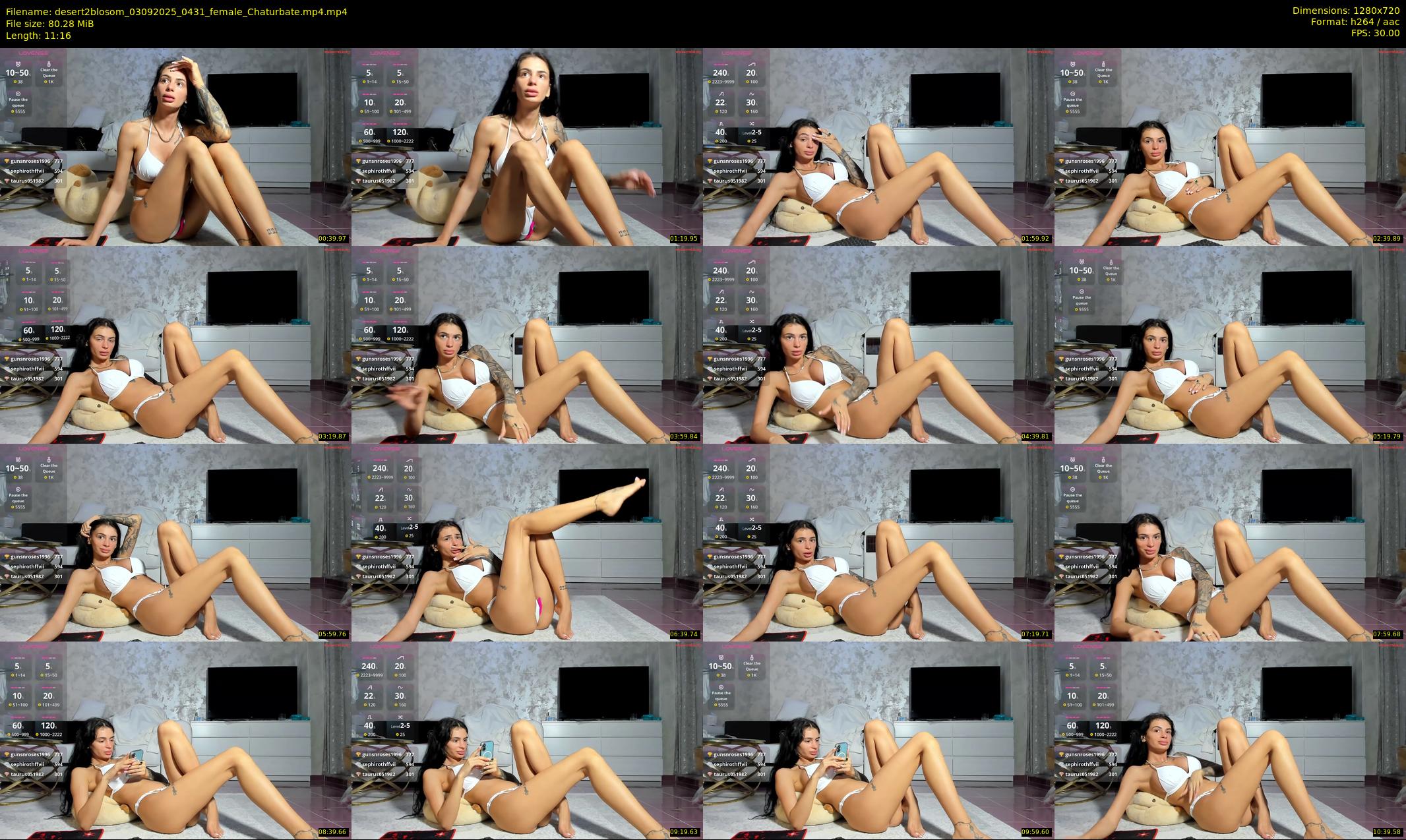 desert2blosom — 12 minute Chaturbate female cam show recording, 720p, Sep 3, 2025