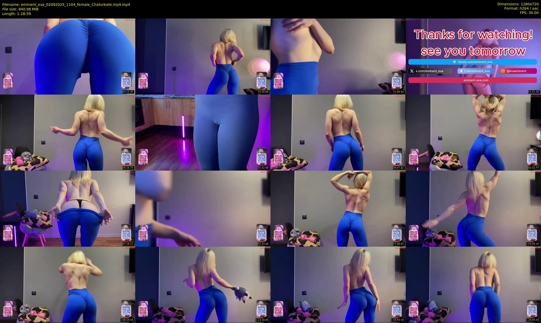 eminent_eva — 89 minute Chaturbate female cam show recording, 720p, Sep 2, 2025