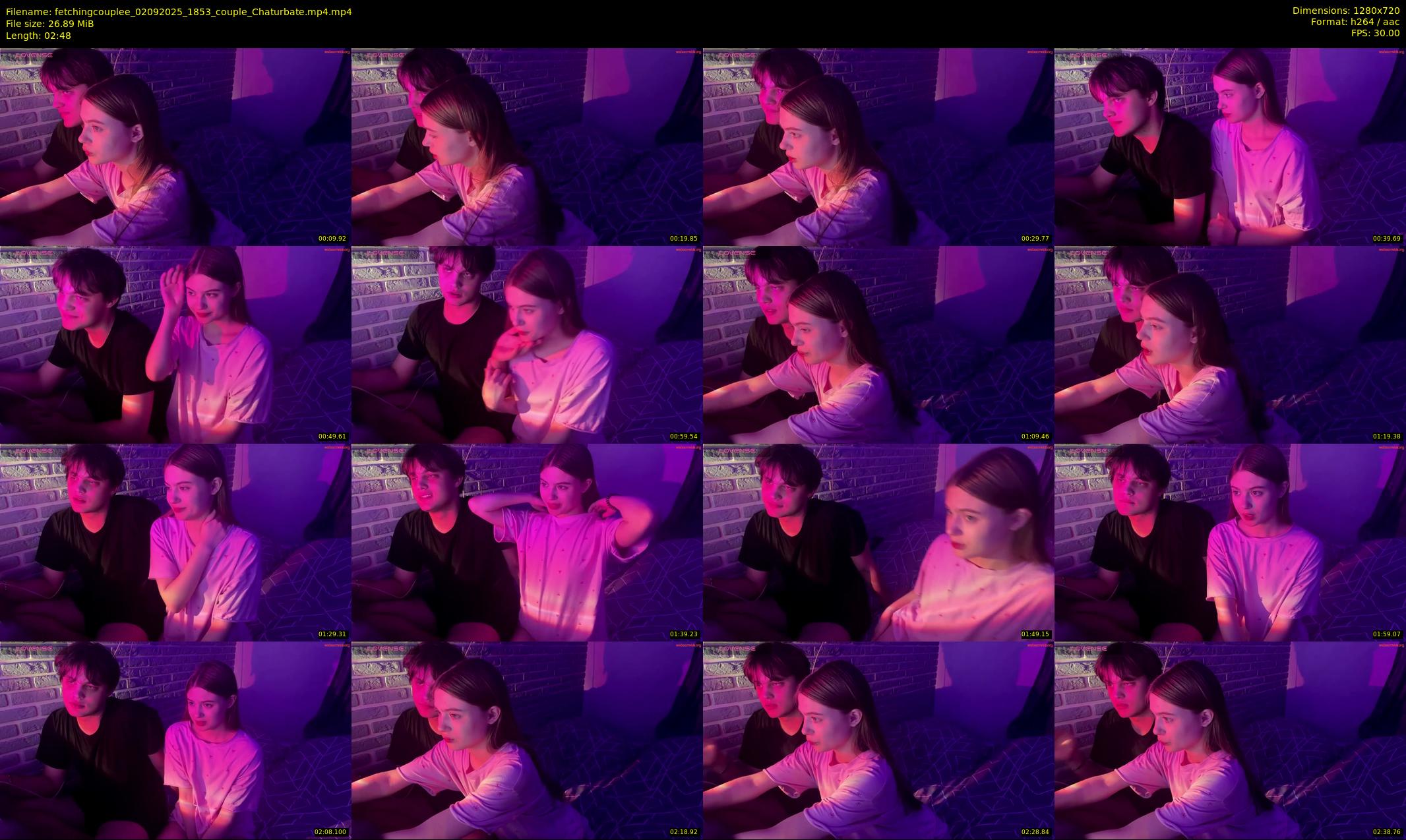 fetchingcouplee — 3 minute Chaturbate couple cam show recording, 720p, Sep 2, 2025