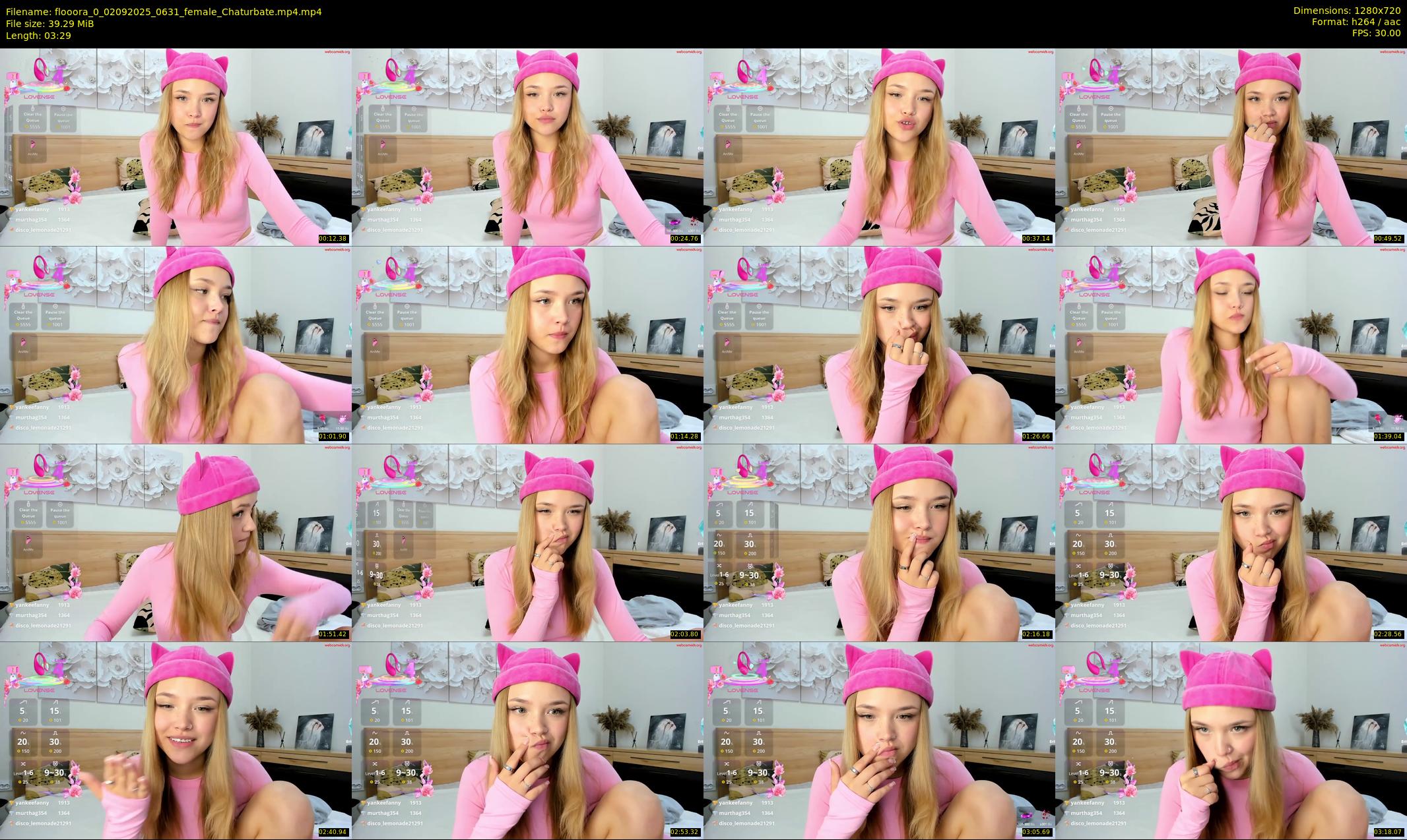 flooora_0 — 4 minute Chaturbate couple cam show recording, 720p, Sep 2, 2025