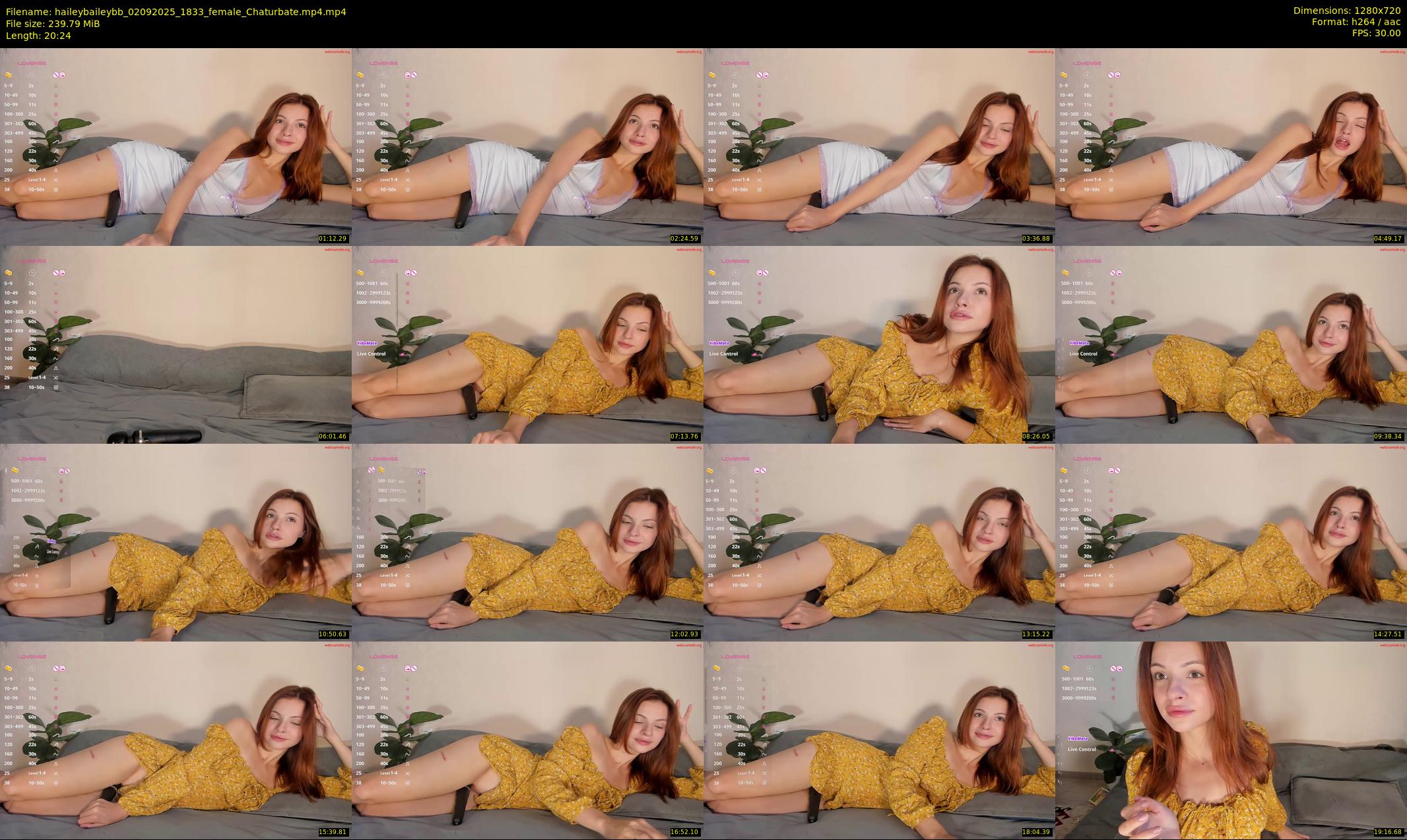 haileybaileybb — 21 minute Chaturbate female cam show recording, 720p, Sep 2, 2025