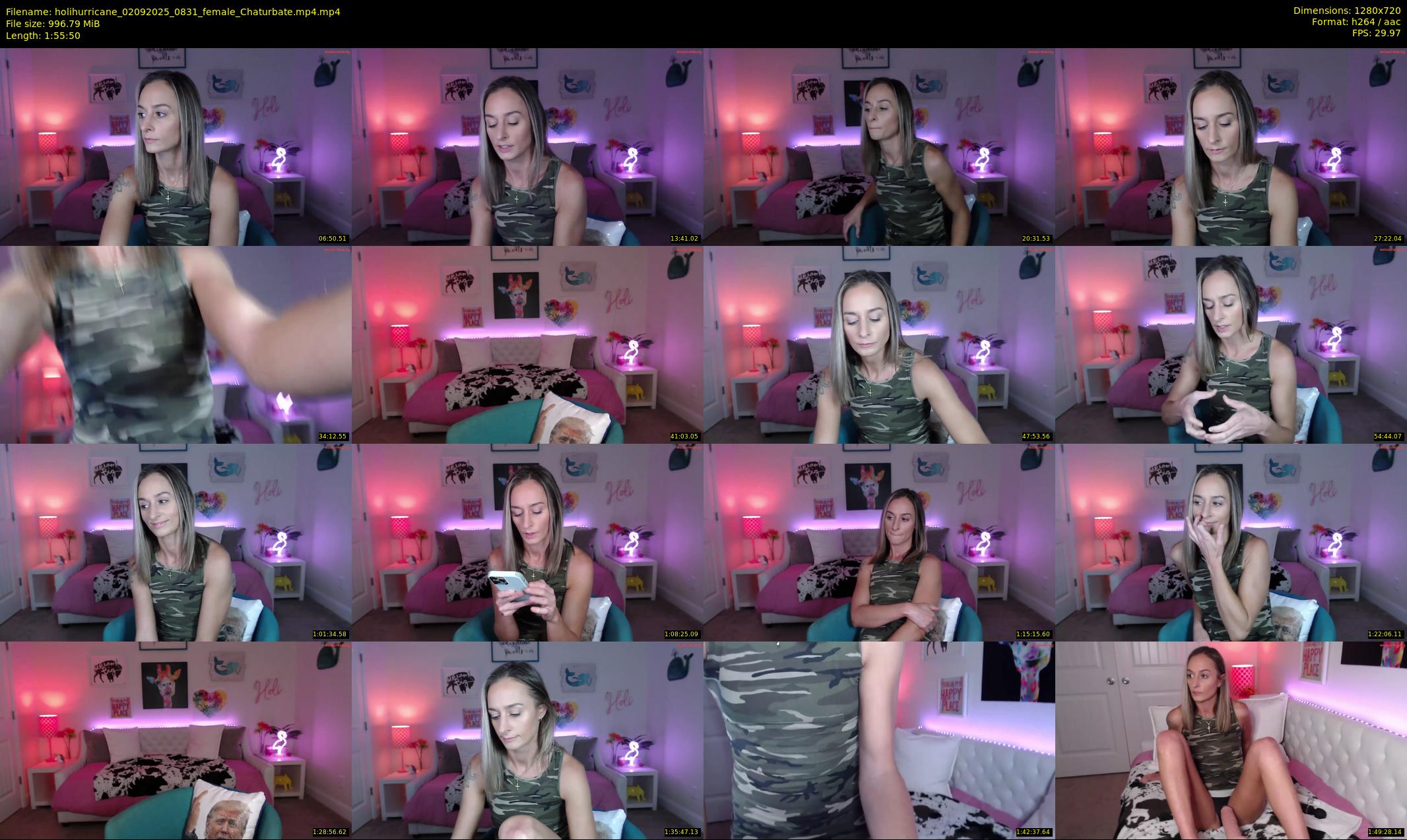 holihurricane — 116 minute Chaturbate female cam show recording, 720p, Sep 2, 2025