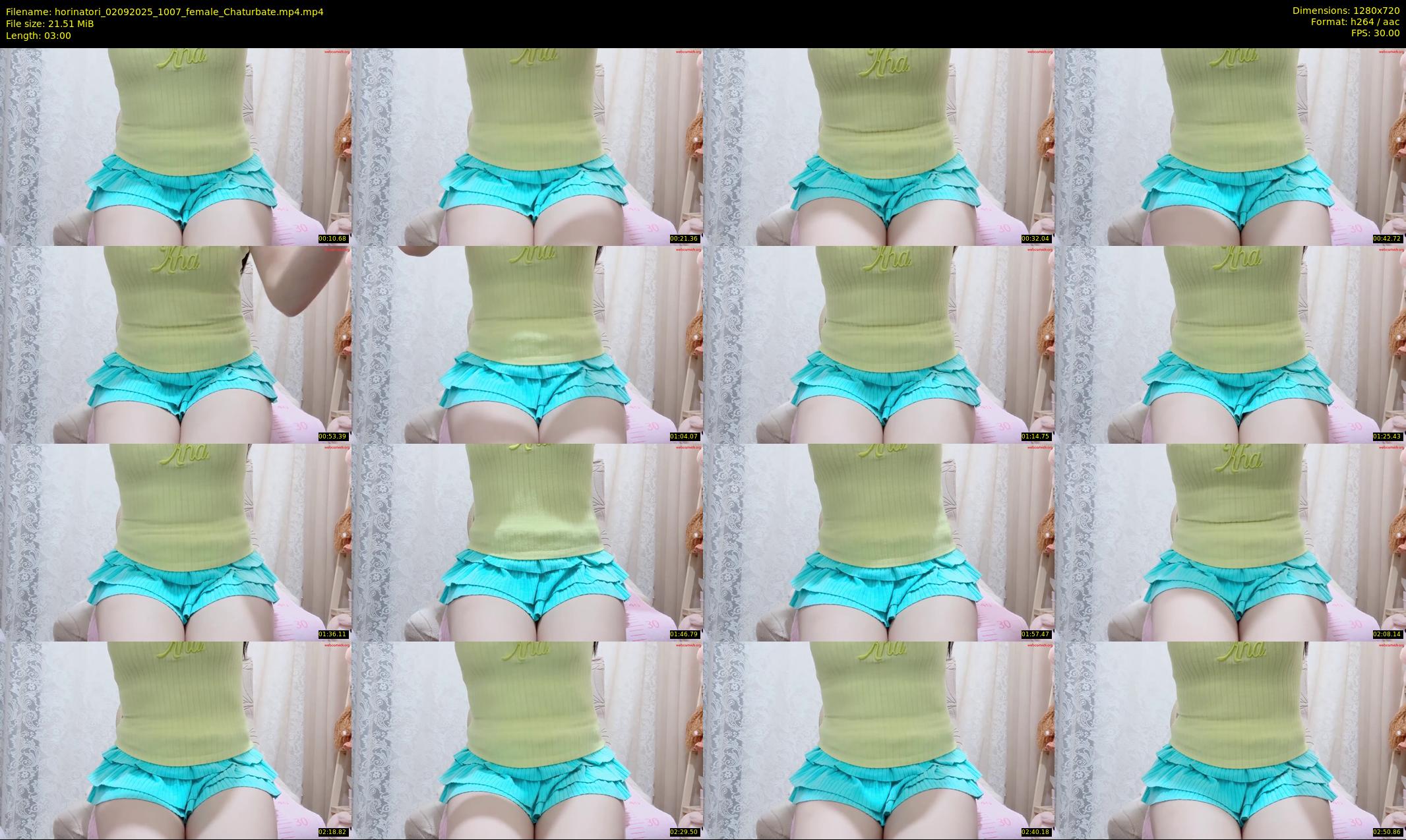 horinatori — 3 minute Chaturbate female cam show recording, 720p, Sep 2, 2025