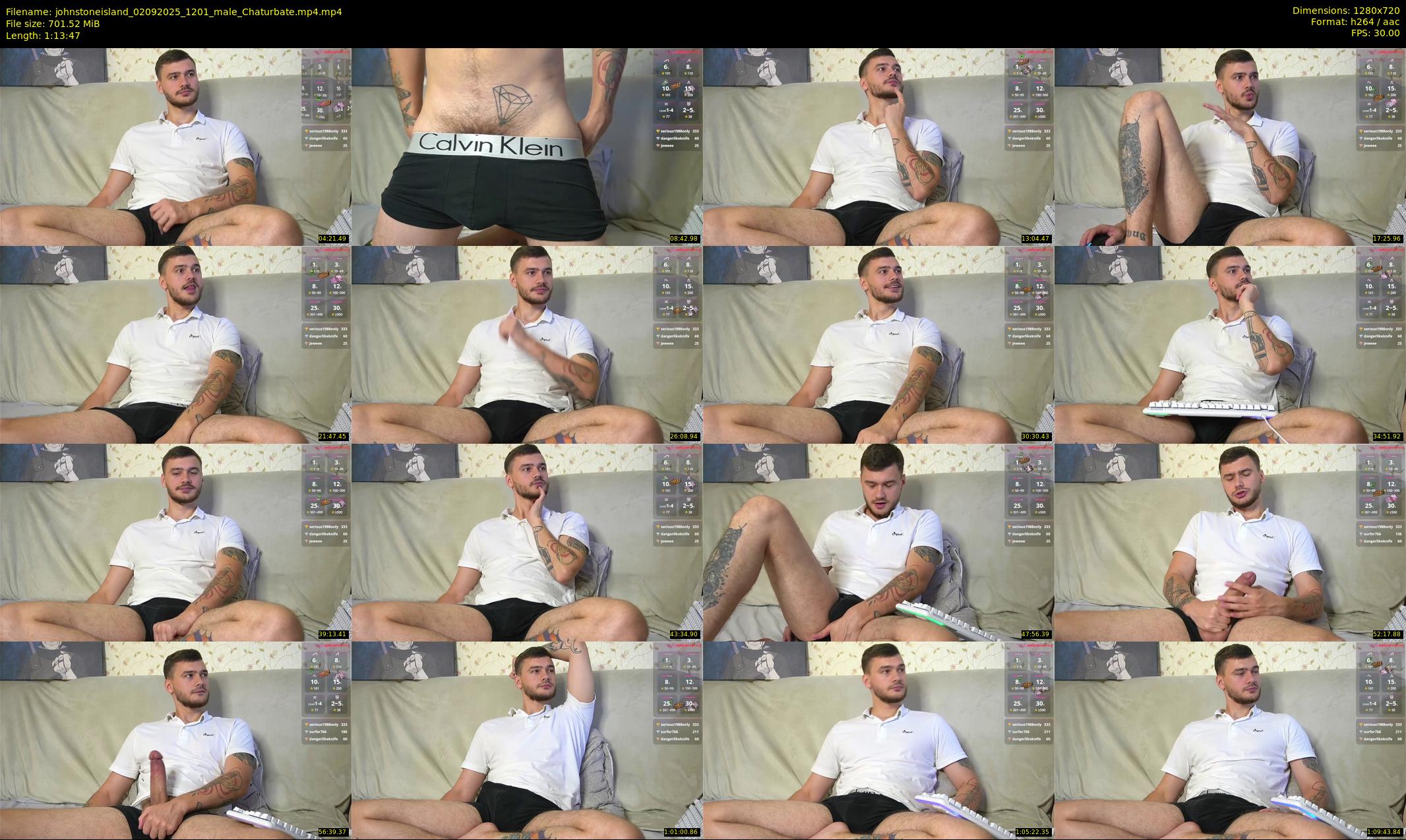 johnstoneisland — 74 minute Chaturbate male cam show recording, 720p, Sep 2, 2025