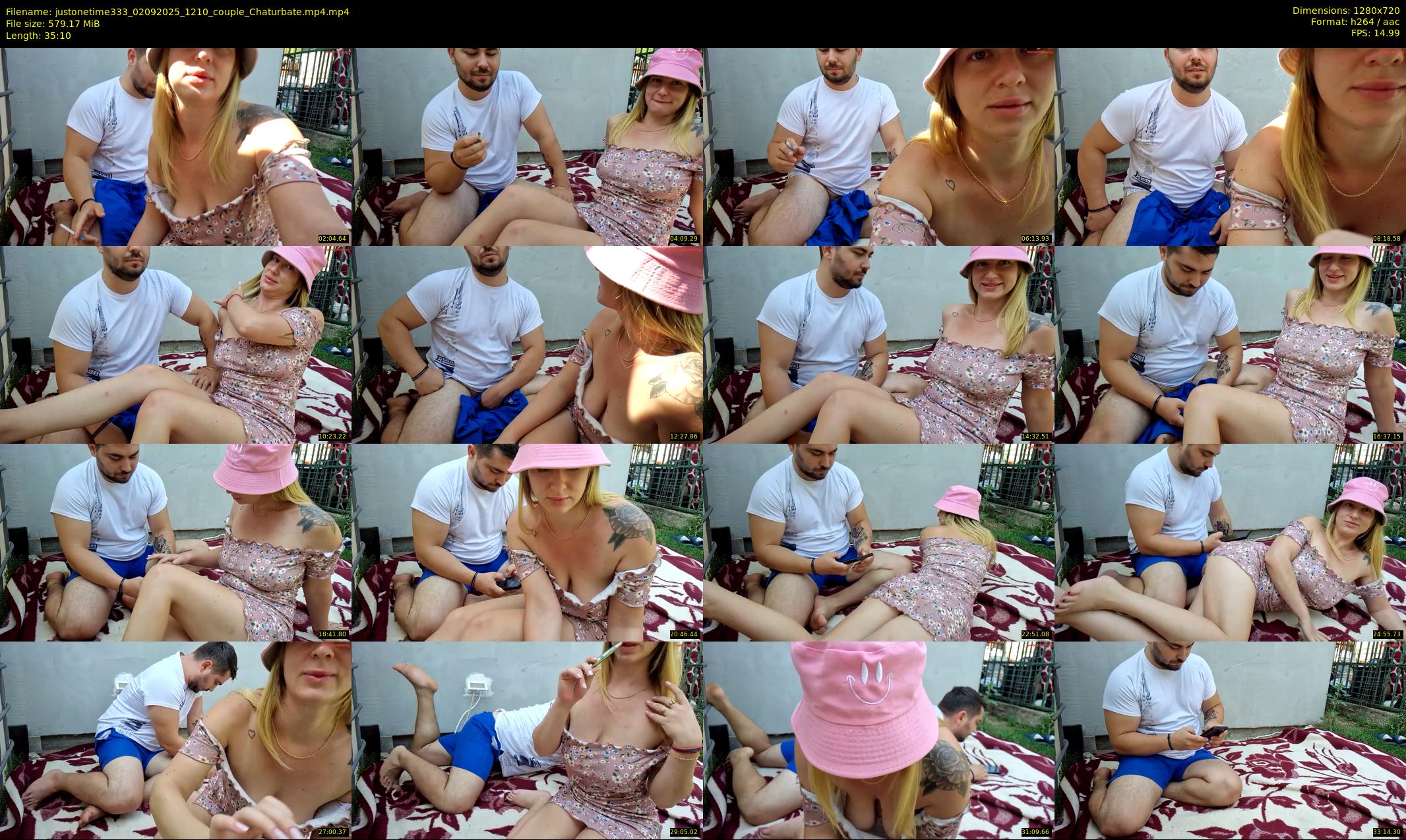justonetime333 — 36 minute Chaturbate couple cam show recording, 720p, Sep 2, 2025
