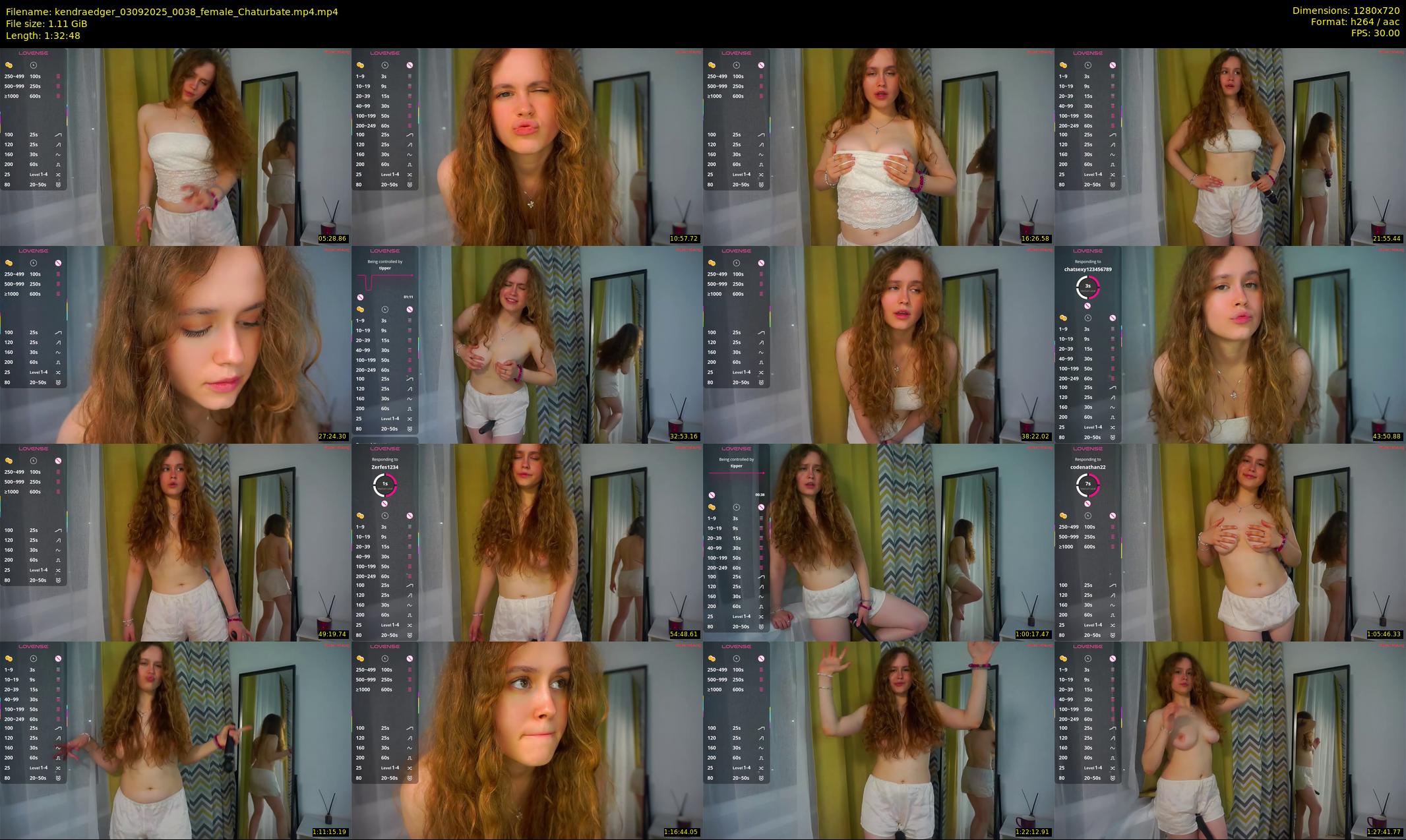 kendraedger — 93 minute Chaturbate female cam show recording, 720p, Sep 3, 2025