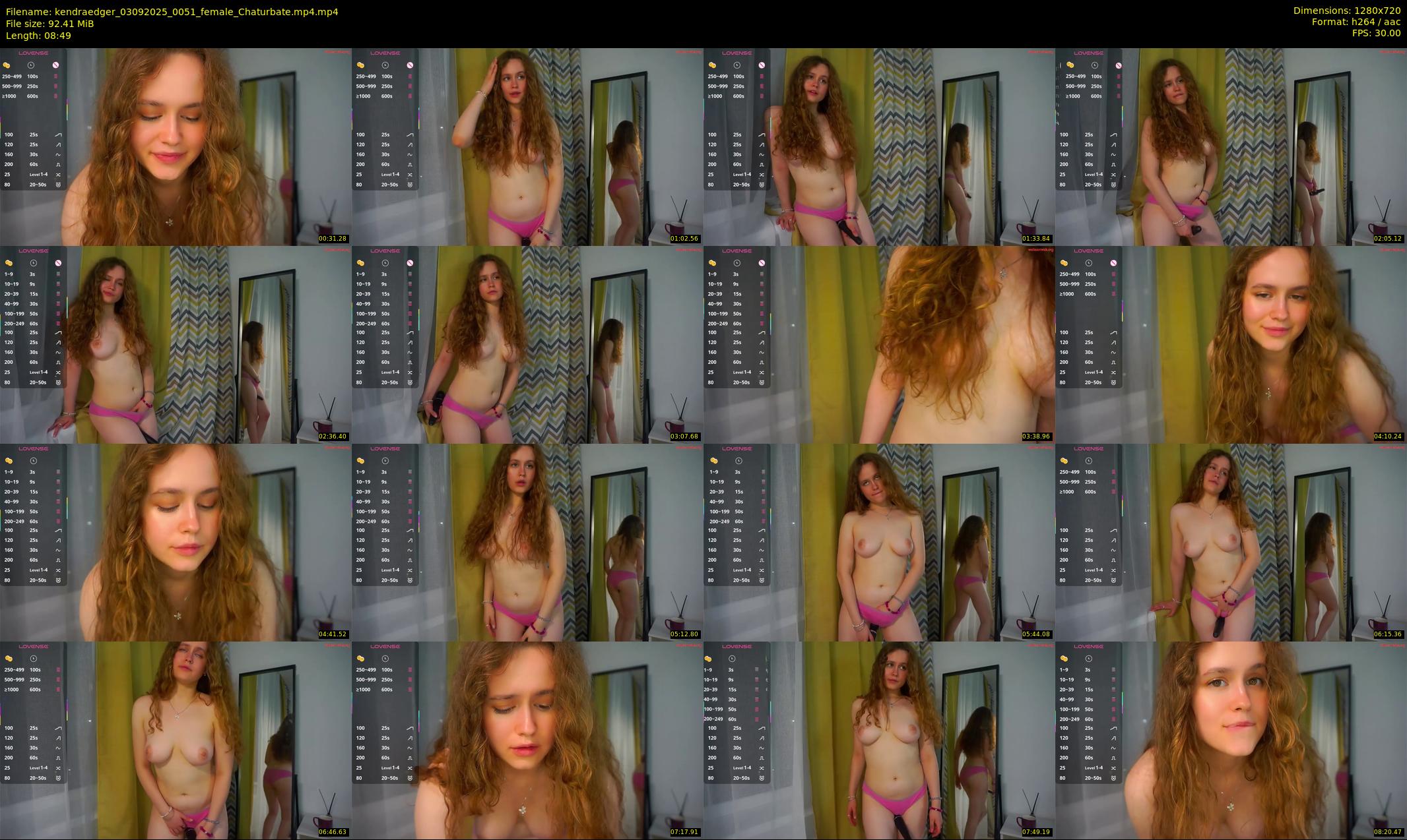 kendraedger — 9 minute Chaturbate female cam show recording, 720p, Sep 3, 2025